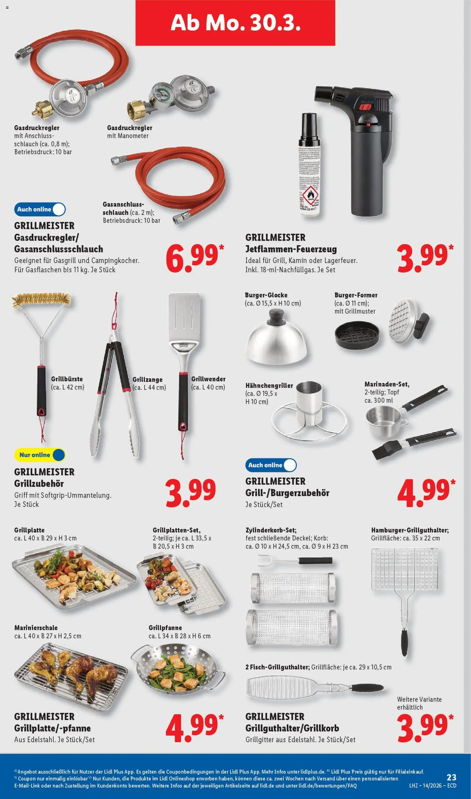 Lidl Prospekt – gültig ab 30.03.2026 | Seite: 45 | Produkte: Manometer, Kamin, Korb