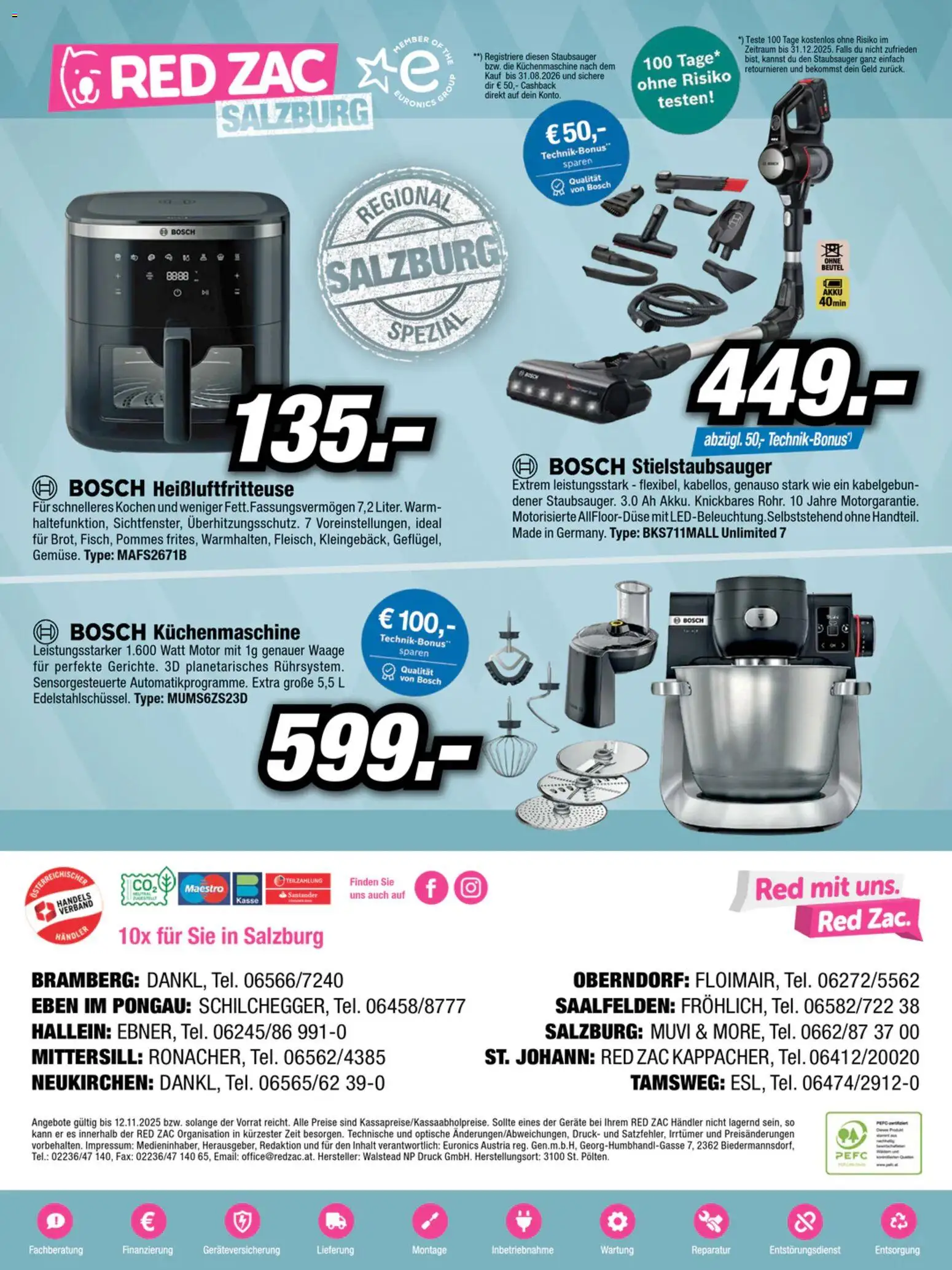 RED ZAC Salzburg gültig ab 27.10.2025 | Seite: 16 | Produkte: Staubsauger