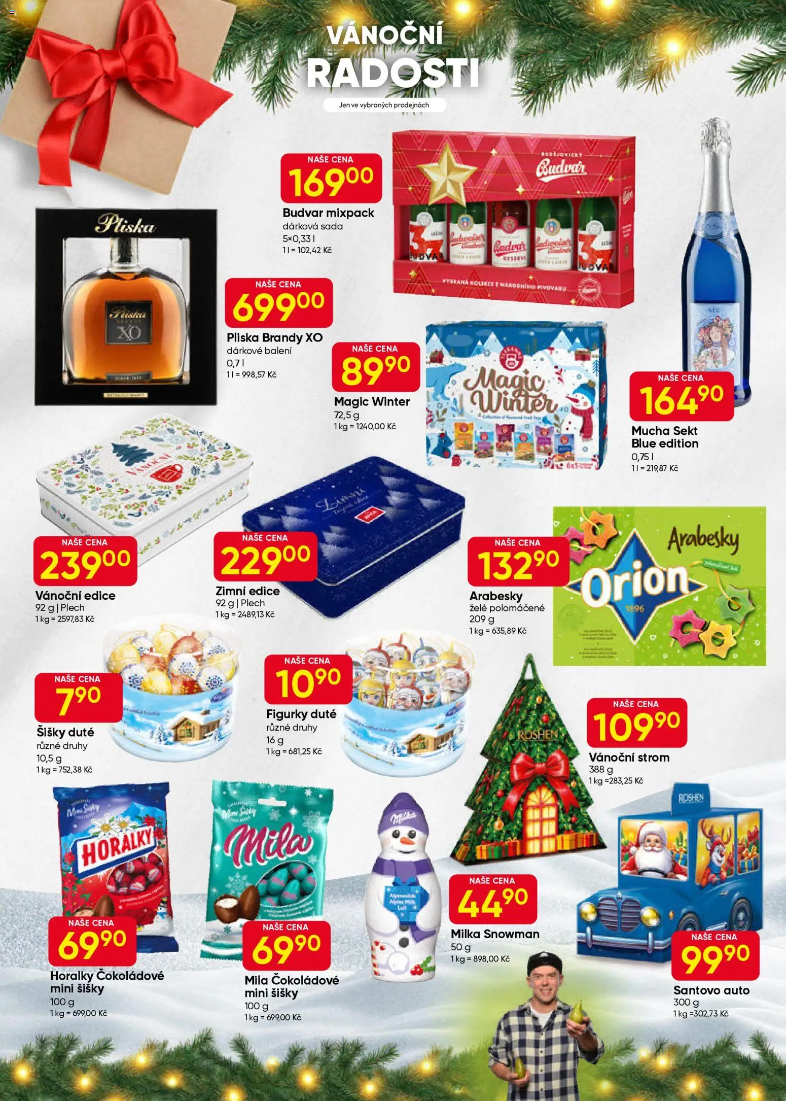 Hruška leták od 10.12.2025 | Strana: 10 | Produkty: Budvar, Milka, Plech, Mila