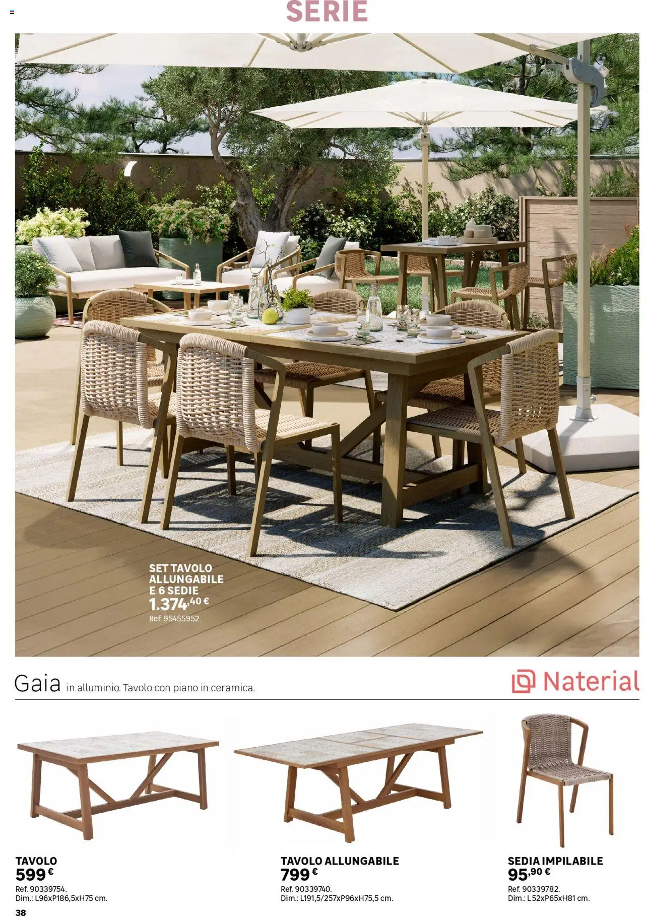 Volantino Leroy Merlin del 02.06.2025 | Pagina: 38 | Prodotti: Tavolo, Sedia