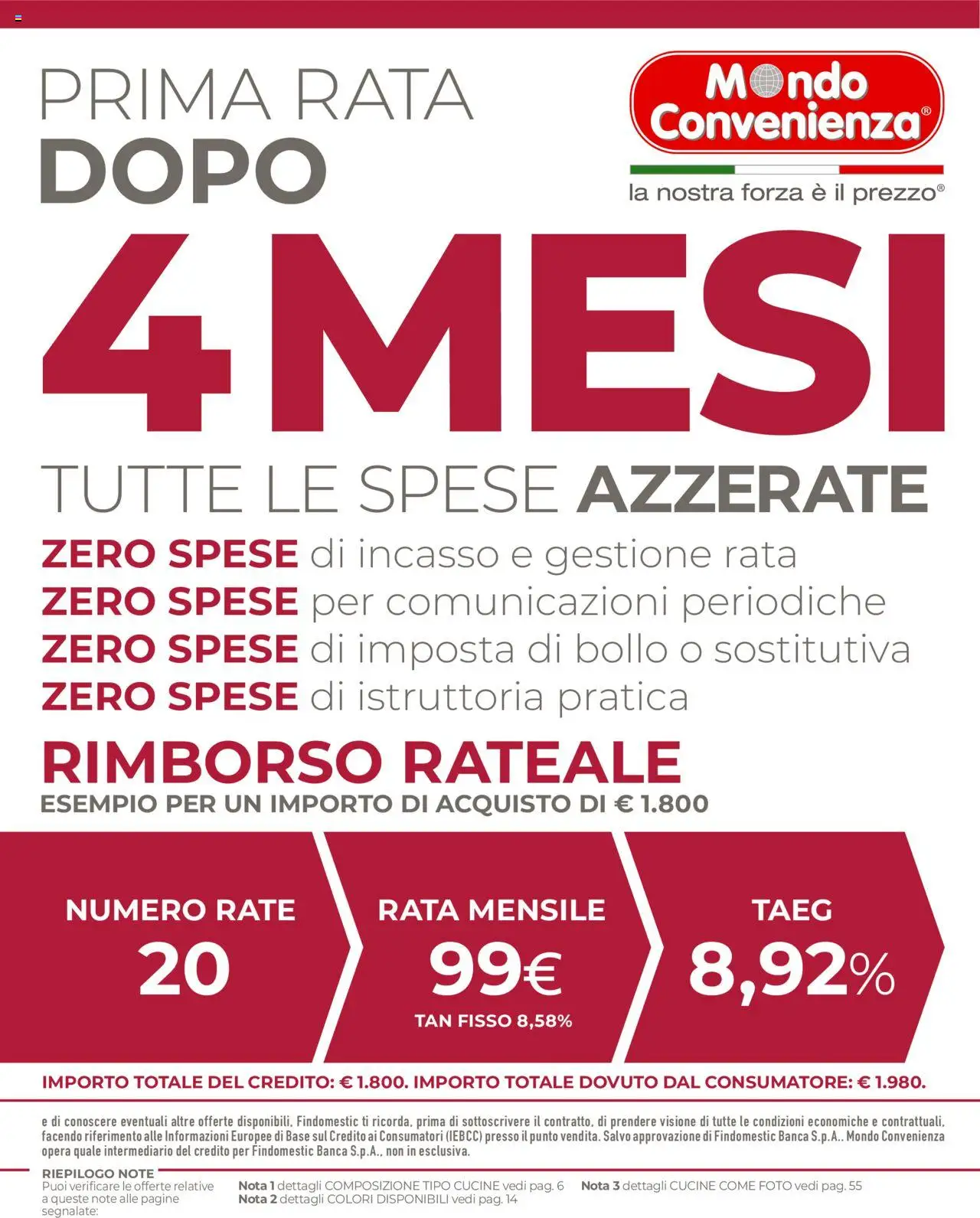 Volantino Mondo Convenienza del 01.09.2025 | Pagina: 3 | Prodotti: Cucine