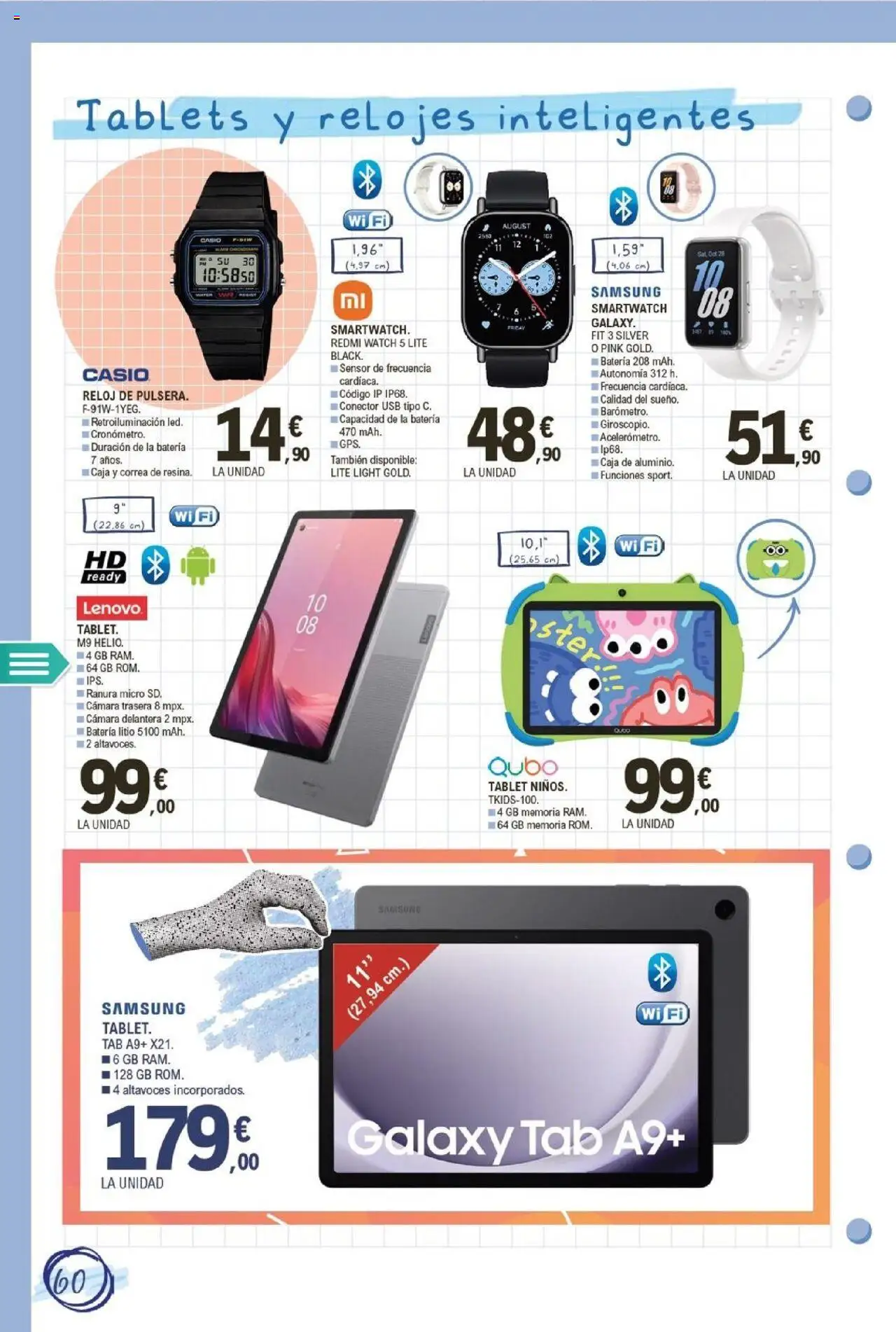 E.Leclerc folleto │ válido desde el 11.08.2025 | Página: 60 | Productos: Altavoces, Reloj, Cámara, USB