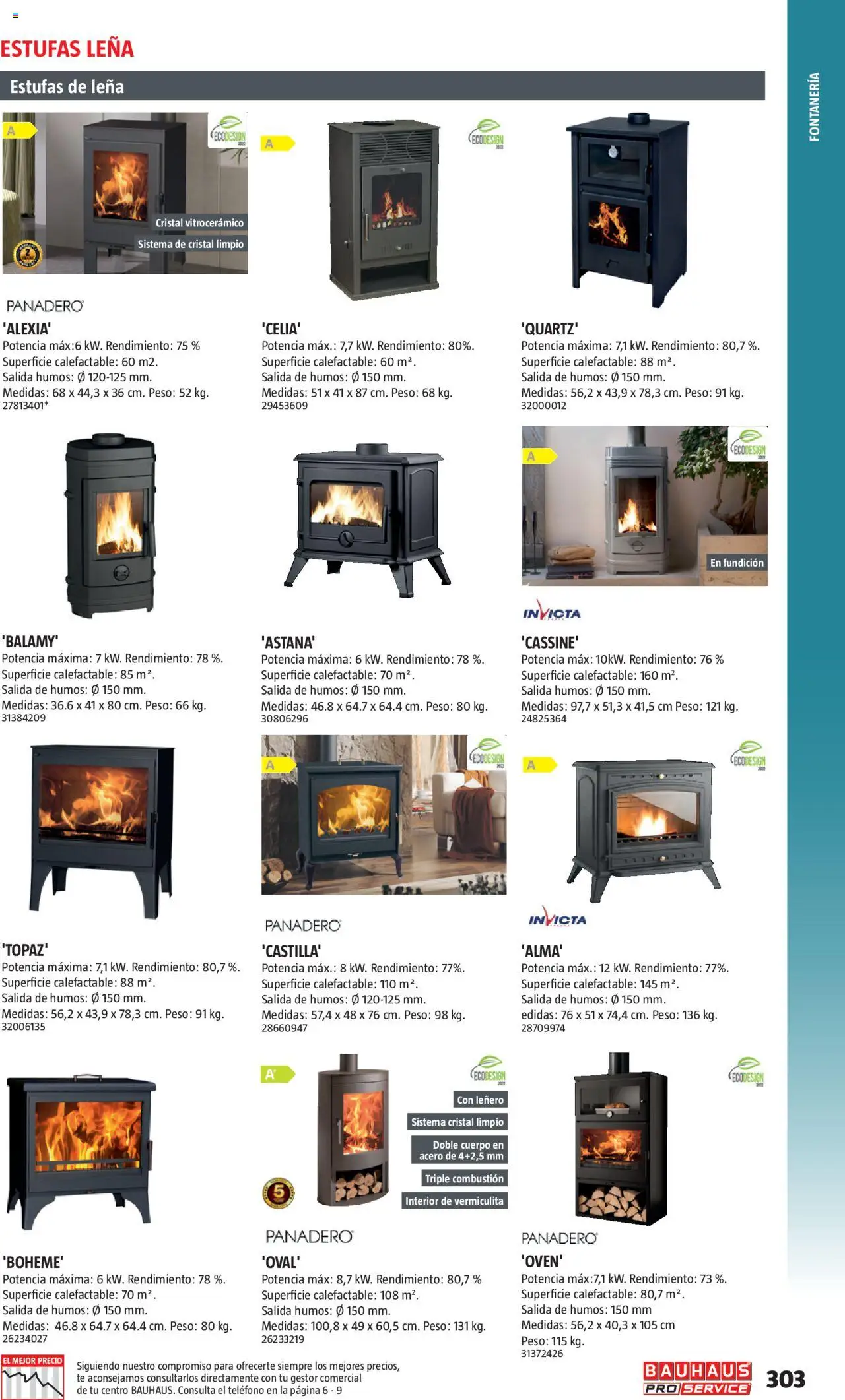 Bauhaus - ProService  │ válido desde el 24.02.2025 | Página: 303 | Productos: Té, Teléfono, Peso