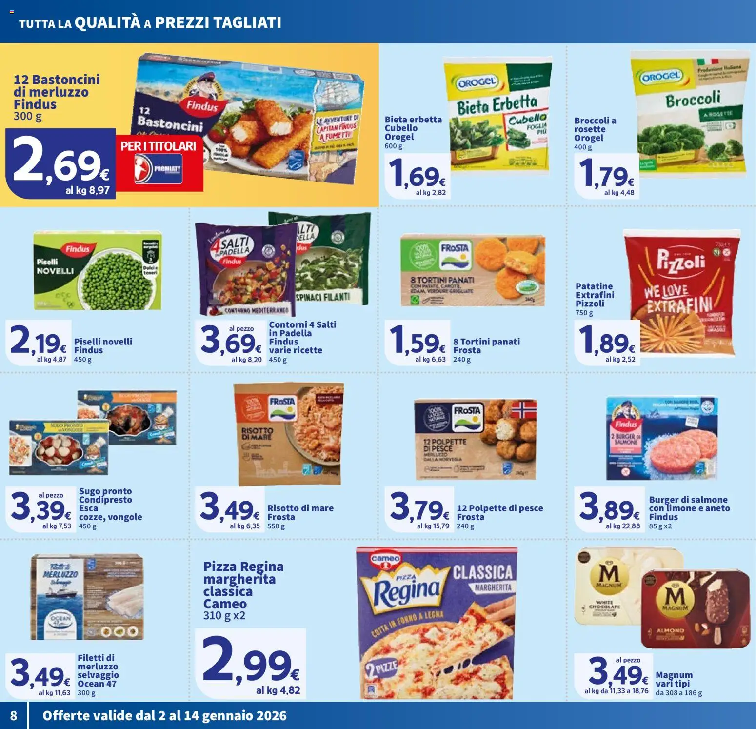 Volantino SIGMA del 02.01.2026 | Pagina: 8 | Prodotti: Vongole, Verdure, Broccoli, Forno