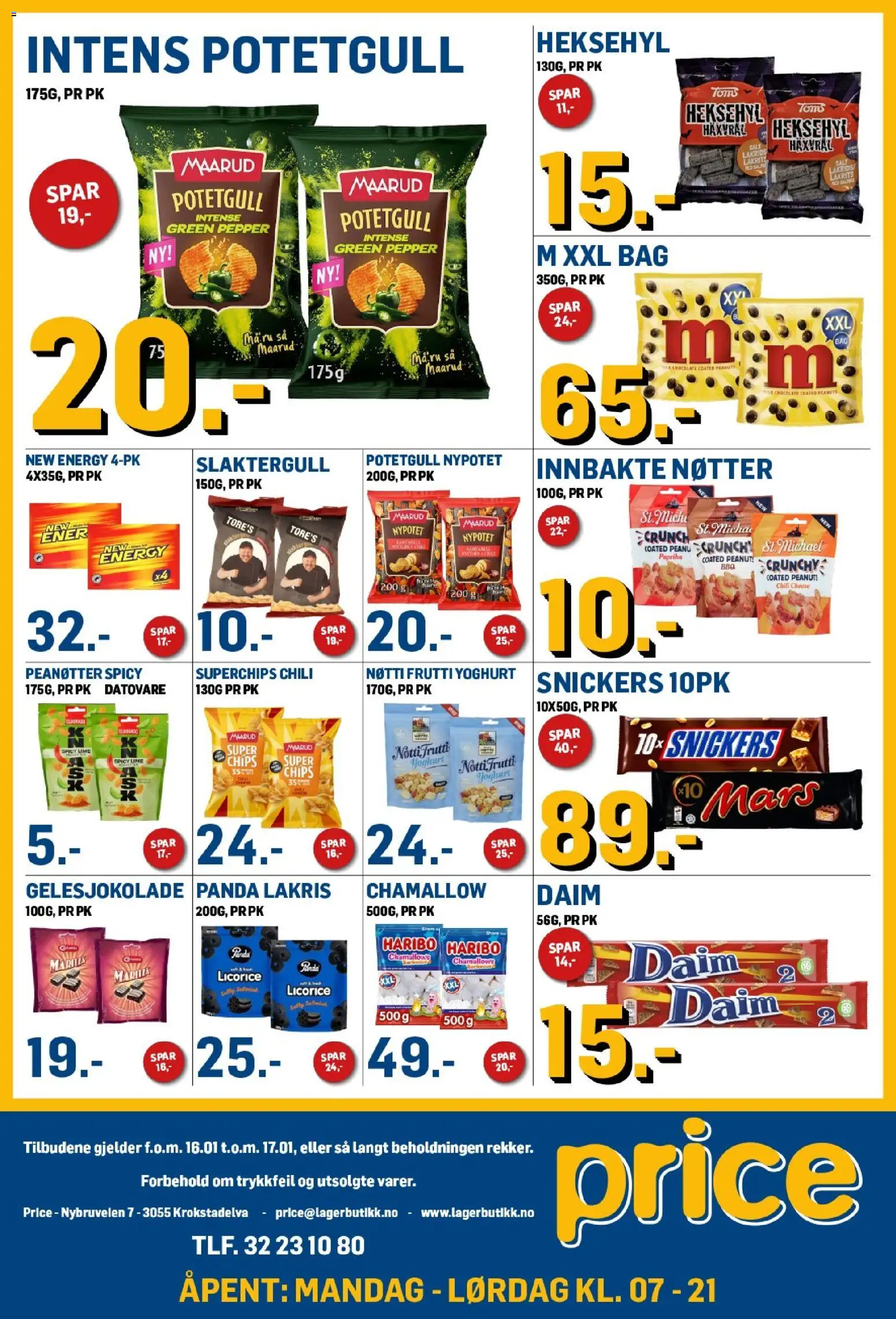 {H1} | Side: 3 | Produkter: Nøtter, Paprika, Lakris, Peanøtter