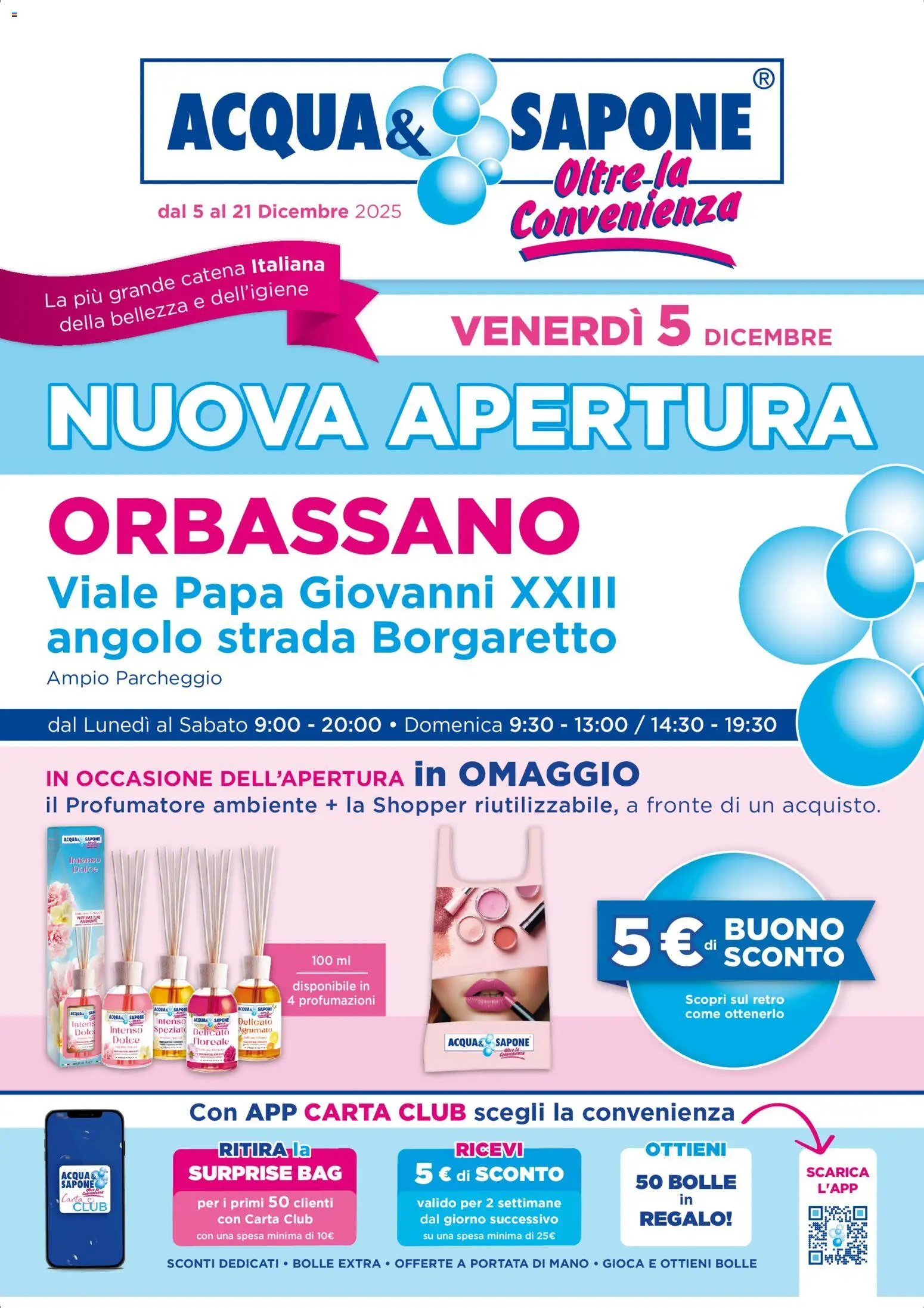 Volantino Acqua e Sapone del 05.12.2025 | Pagina: 1 | Prodotti: Sapone, Acqua