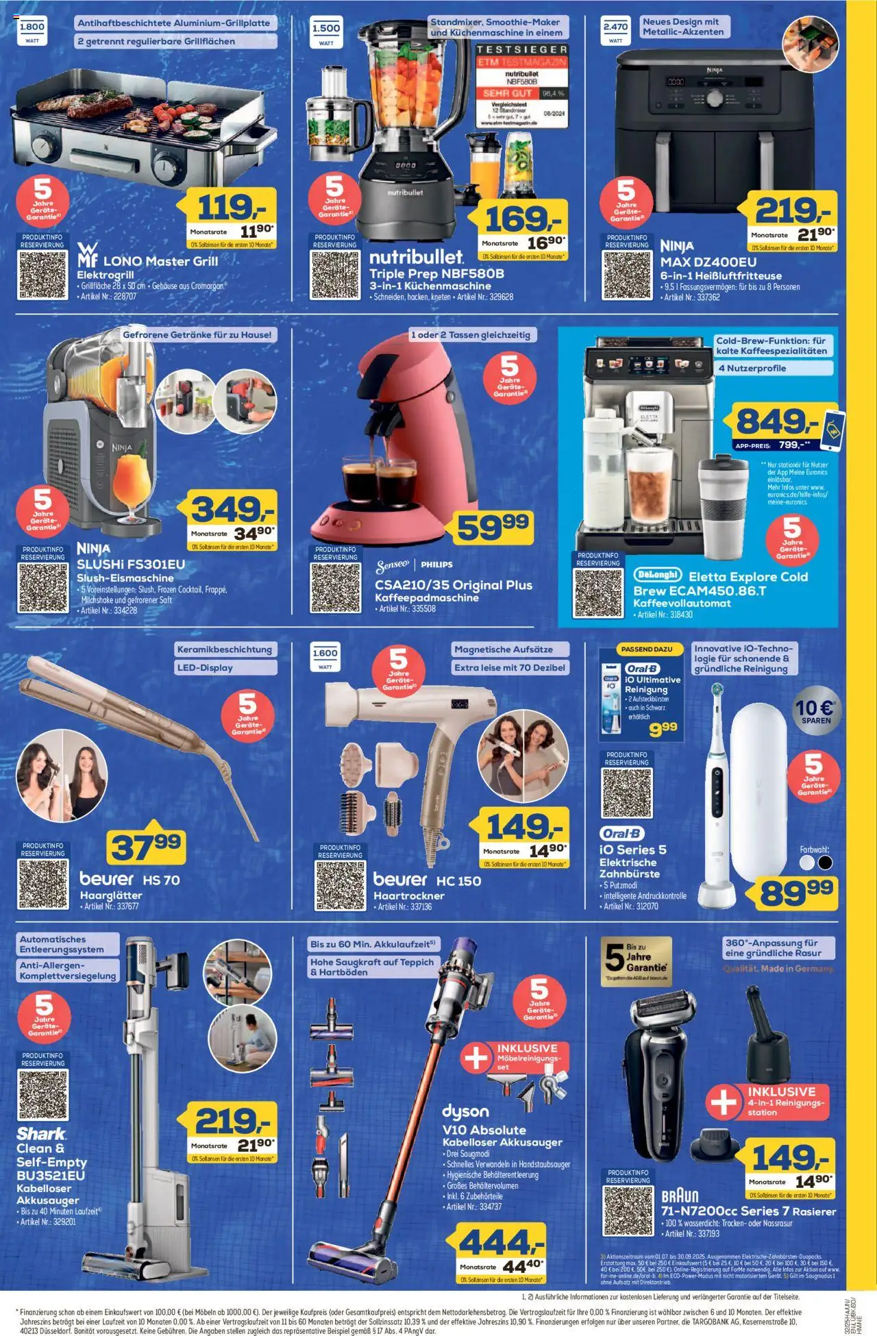 Euronics Prospekt Berlet - gültig ab dem 31.07.2025 | Seite: 7 | Produkte: Dyson, Rasierer, Haarglätter, Heißluftfritteuse