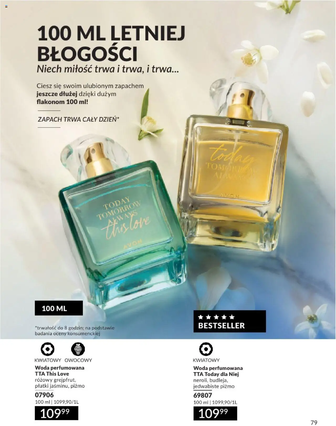 Avon Katalog 08 2025 od 01.08.2025 | Strona: 79 | Produkty: Zapach, Płatki, Woda