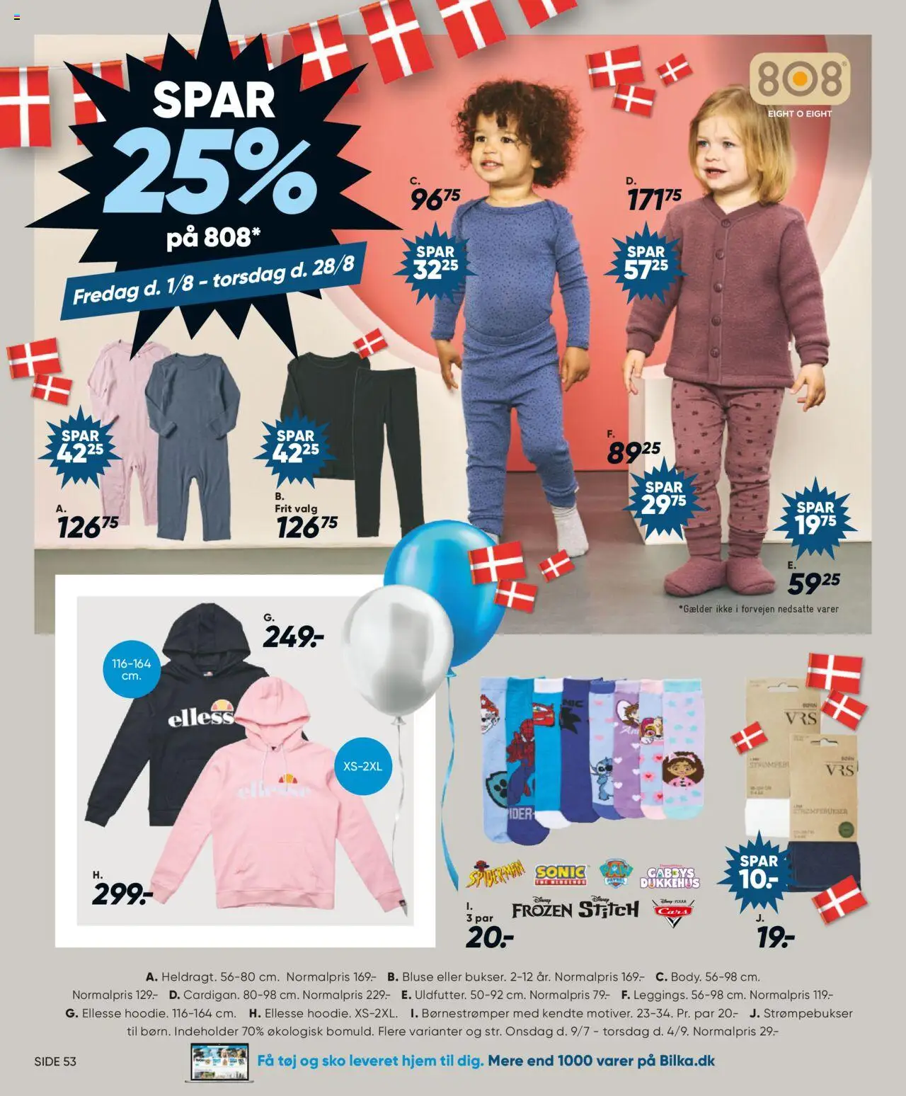 Bilka Tilbudsavis gyldig fra 01.08.2025 | Side: 74 | Produkter: Strømpebukser, Bluse, Sko, Tøj
