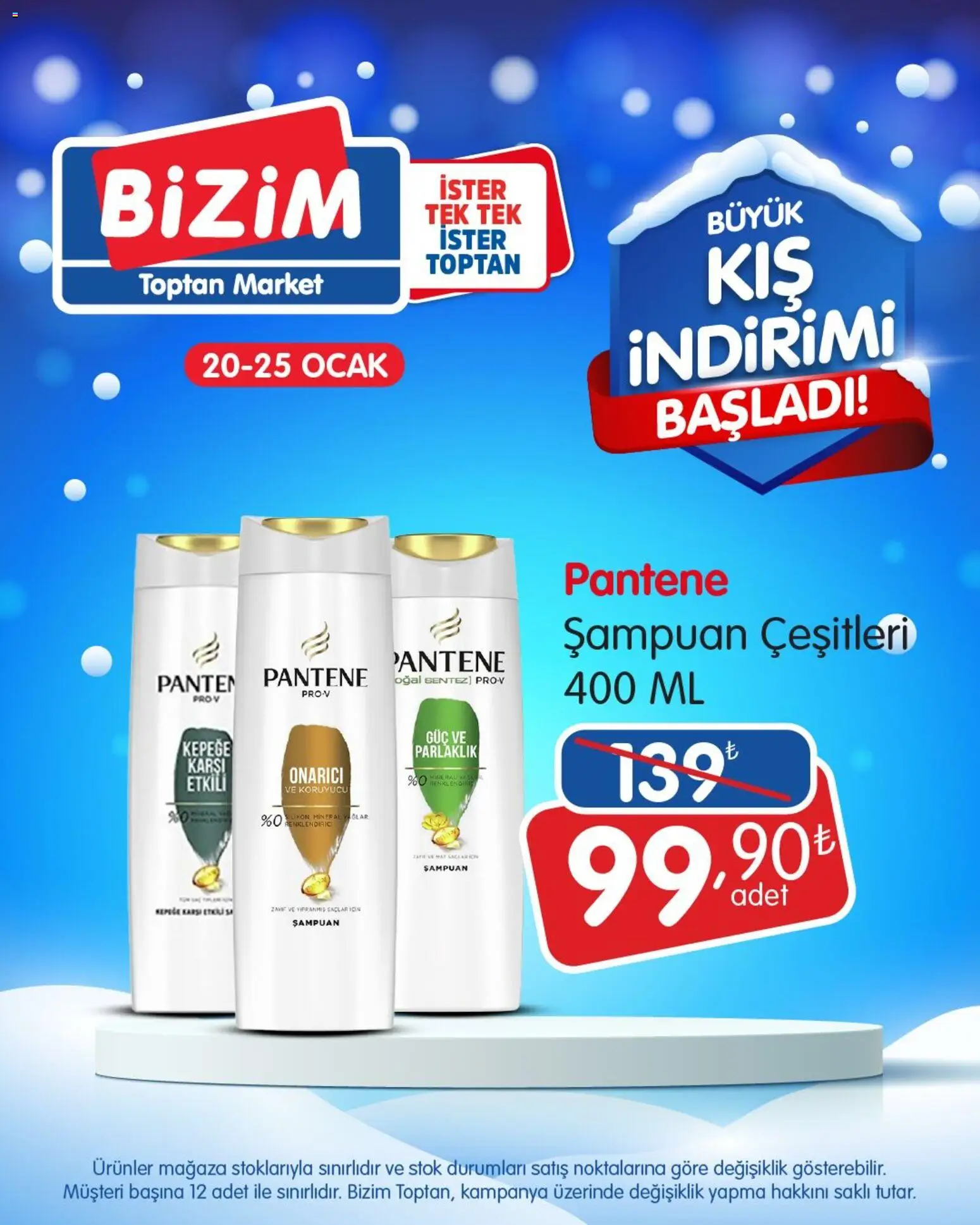 Bizim Toptan - Büyük kış indirimi başladı! - 20.01.2026 tarihinden itibaren geçerlidir | Sayfa: 5 | Ürünler: Şampuan, Ocak