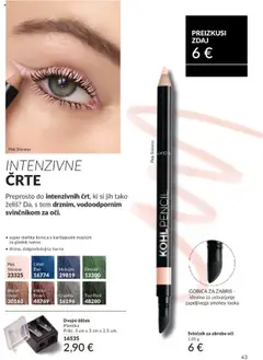 Avon katalog │ velja od 31.07.2025 | Stran: 43 | Izdelki: Silcek, Gobica, Svinčnik, Barva