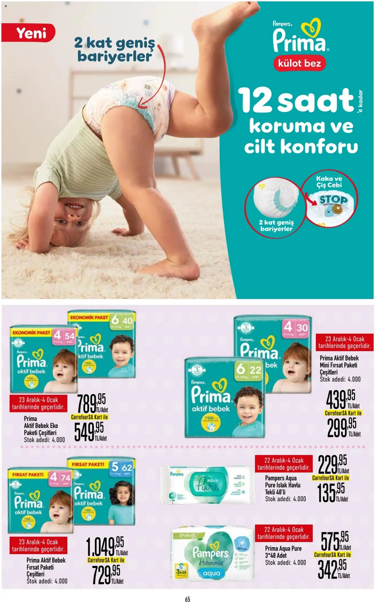 CarrefourSA Katalog - 18.12.2025 tarihinden itibaren geçerlidir | Sayfa: 66 | Ürünler: Külot, Saat, Ocak
