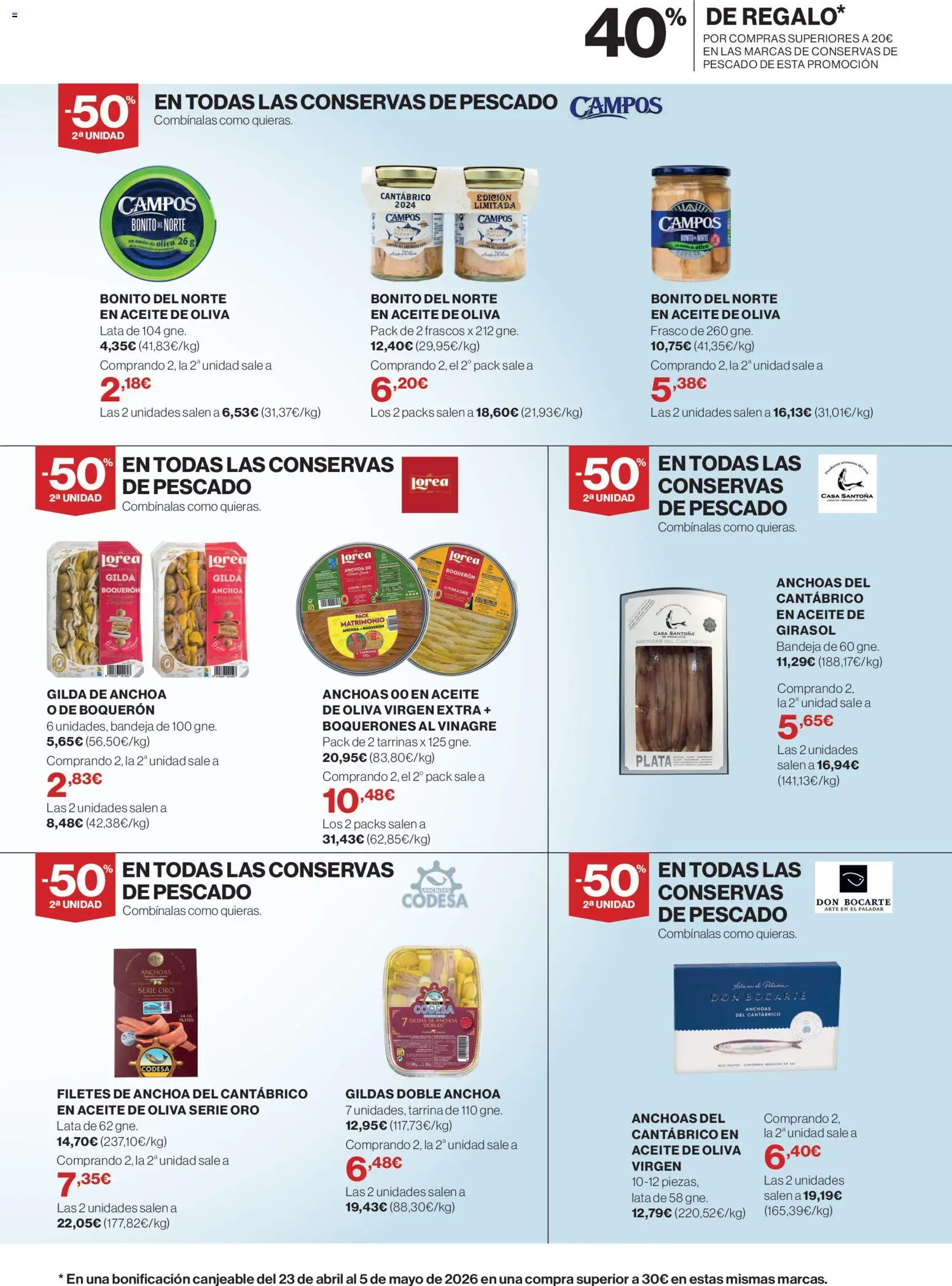 Supercor Península y Baleares │ válido desde el 09.04.2026 | Página: 7 | Productos: Aceite, Pescado, Aceite de oliva, Bandeja