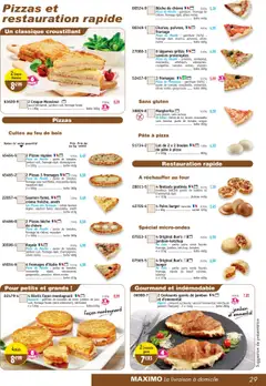  | Page: 29 | Produits: Origan, Pâte à pizza, Pommes, Saumon
