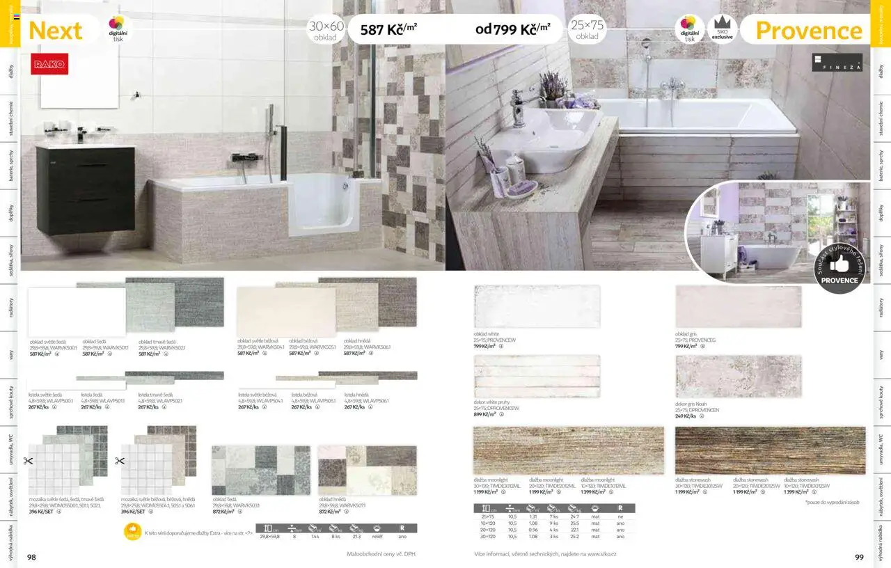 Siko koupelny katalog Koupelny 2025/2026 od 14.10.2025 | Strana: 50 | Produkty: Dlažba, Wc