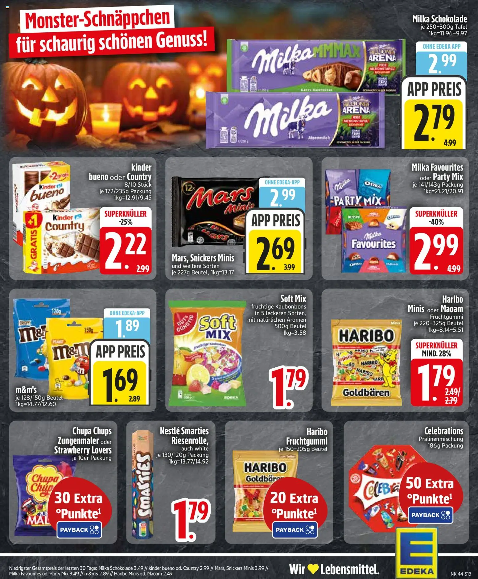 {H1} | Pagina: 13 | Producten: Kinder, Mars, Snickers, Tafel