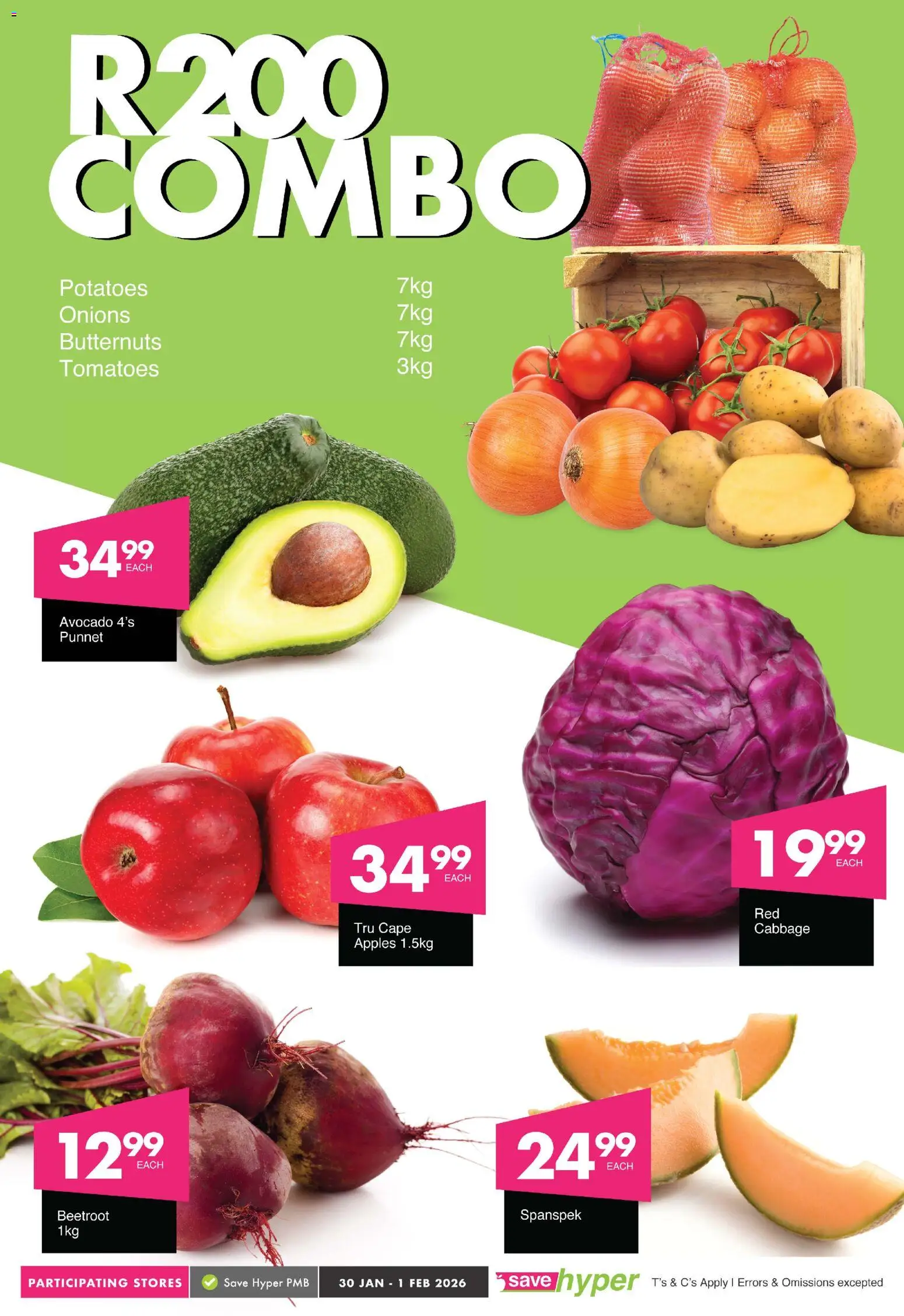 New Save catalogue – valid from 30.01.2026 | Page: 4 | Products: Apples, Tomatoes, Potatoes, Onions