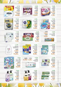 Преглед на Лекси брошура - Офертите са валидни от 04.03.2026 | Страница: 11 | Продукти: Сапун, Течен сапун, Дамски превръзки, Пелени