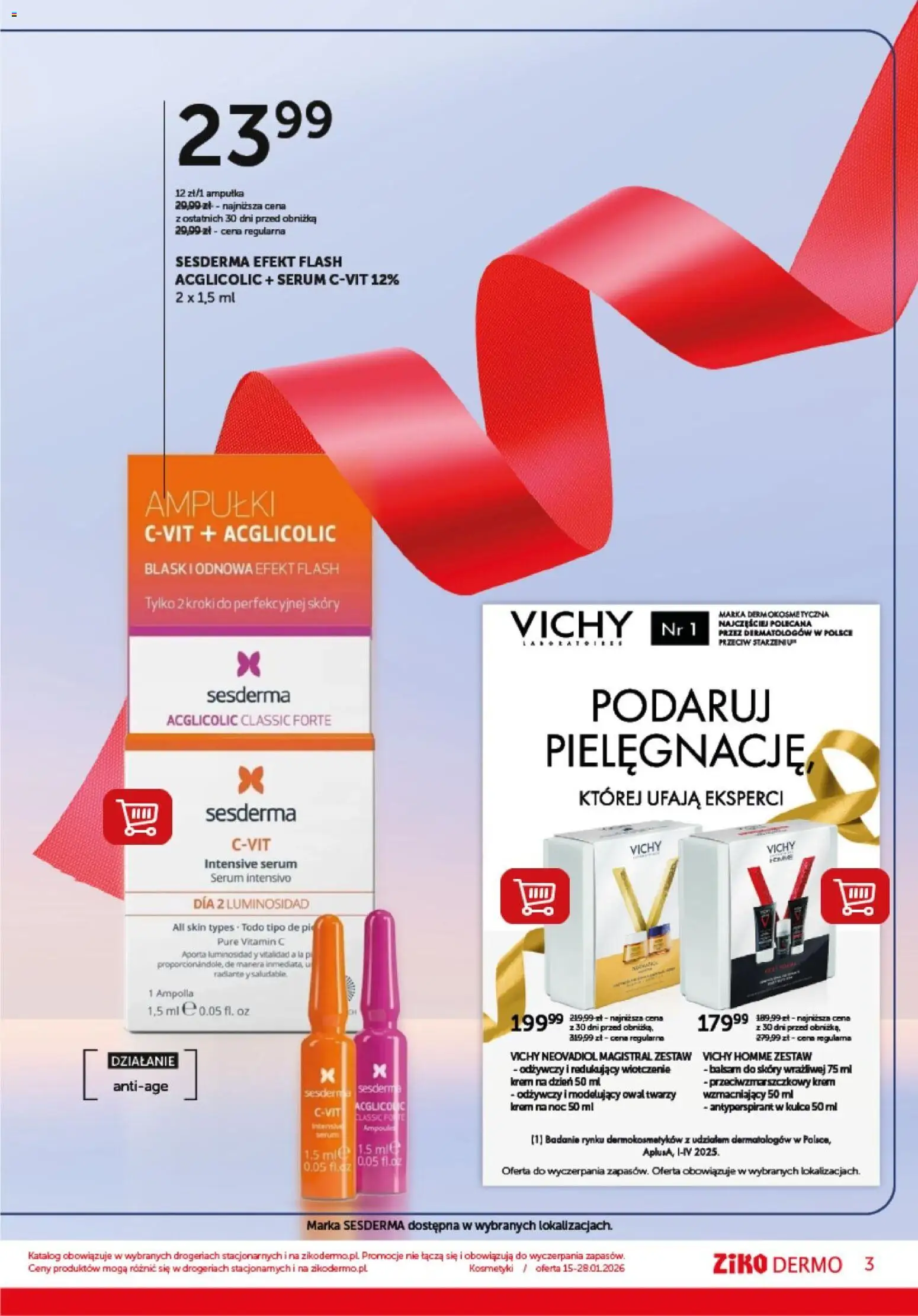 Ziko Gazetka od 15.01.2026 | Strona: 3 | Produkty: Kosmetyki, Krem, Antyperspirant, Ampułki
