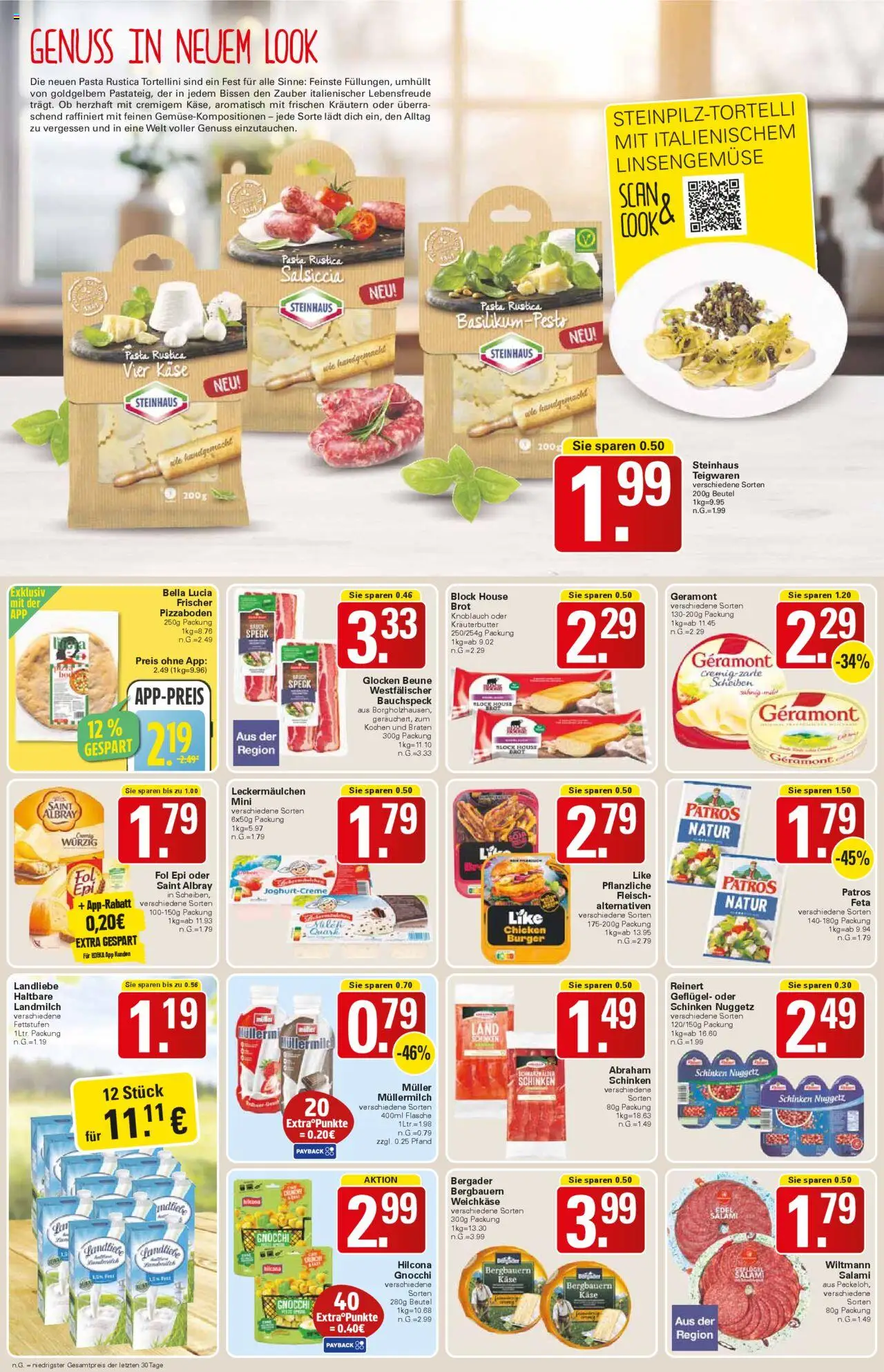 WEZ Prospekt – gültig ab 15.09.2025 | Seite: 8 | Produkte: Geramont, Käse, Pasta, Müllermilch