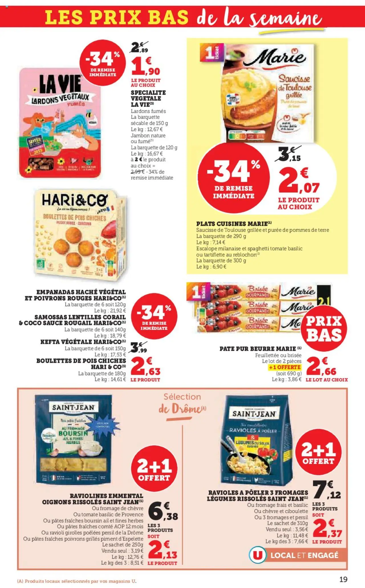  | Page: 19 | Produits: Spaghetti, Pois, Oignons, Pâtes
