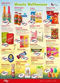 Náhled letáku CBA leták od 18.03.2026 | Strana: 4 | Produkty: Lindor, Lindt, Bonbóny, Lentilky