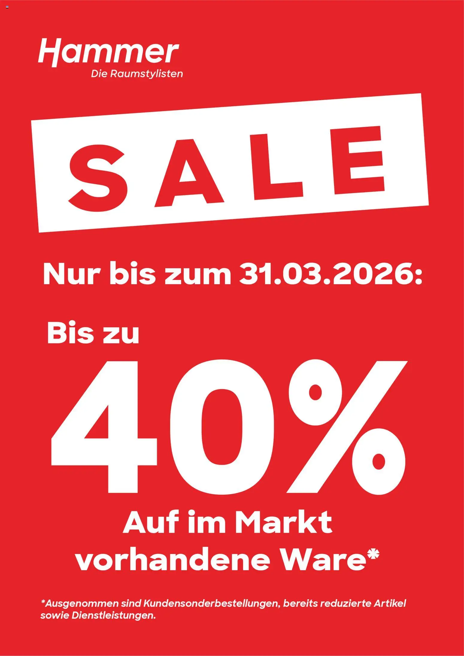 Hammer Zuhause Prospekt 	 – gültig ab 05.03.2026 | Seite: 1