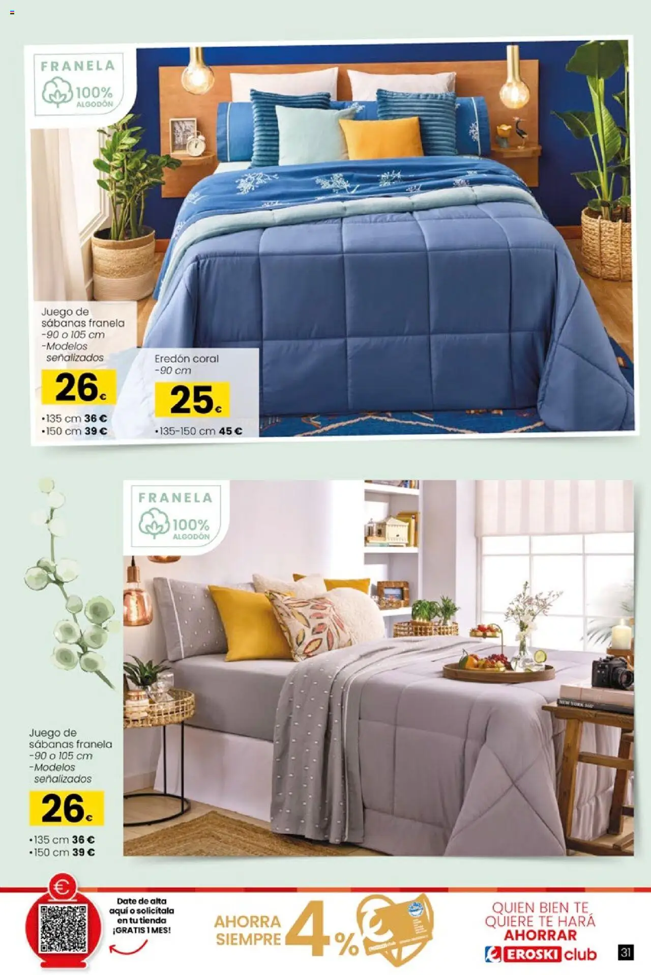 Eroski - Oh! Qué chef │ válido desde el 09.10.2025 | Página: 31 | Productos: Juego de sábanas, Té