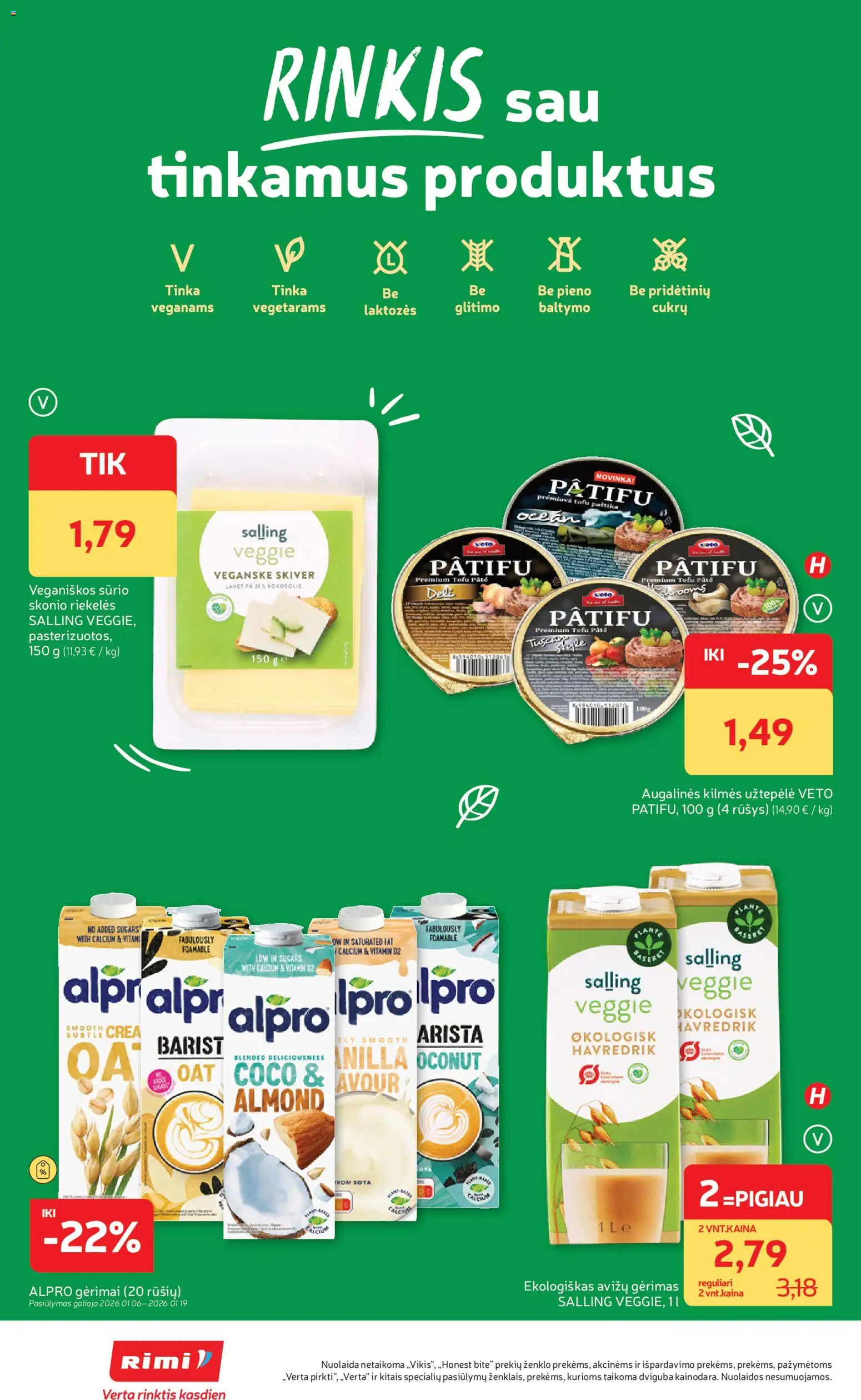 Rimi akcijos nuo 13.01.2026 | Puslapis: 6 | Prekių: Užtepėlė