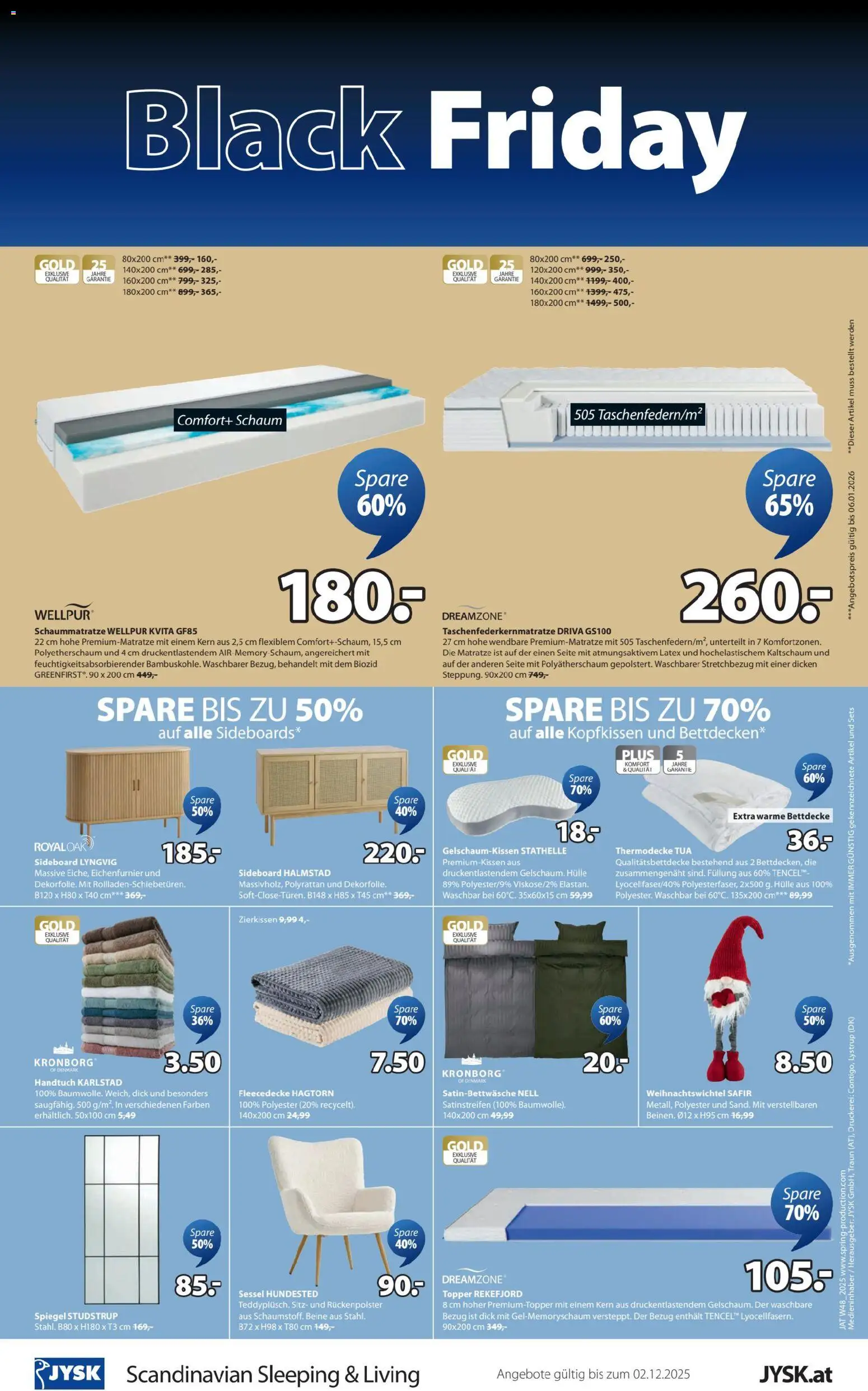 JYSK - Black Friday gültig ab 24.11.2025 | Seite: 8 | Produkte: Hülle, Matratze, Sessel, Spiegel