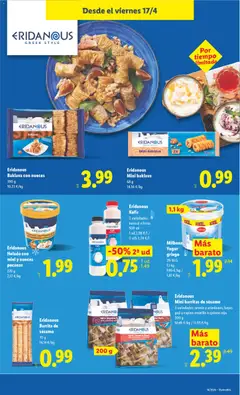 Vista previa Eridanous Helado con miel y nueces pecanas, Ice cream with honey and pecan nuts, 270 g válido desde el 13.04.2026 | Página: 45