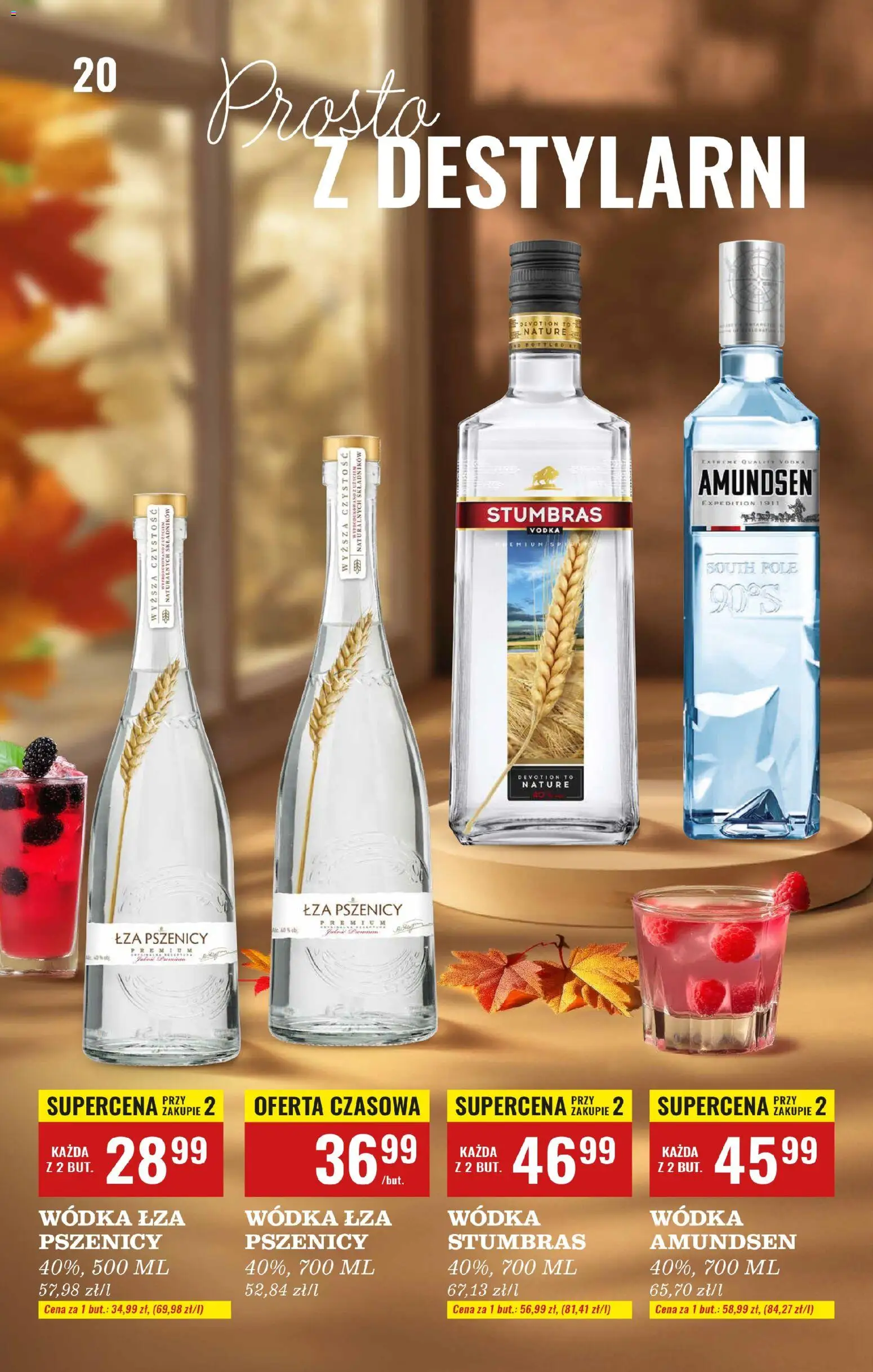 Biedronka gazetka - Czas na toast od 03.11.2025 | Strona: 20 | Produkty: Wódka Stumbras, Vodka, Wódka