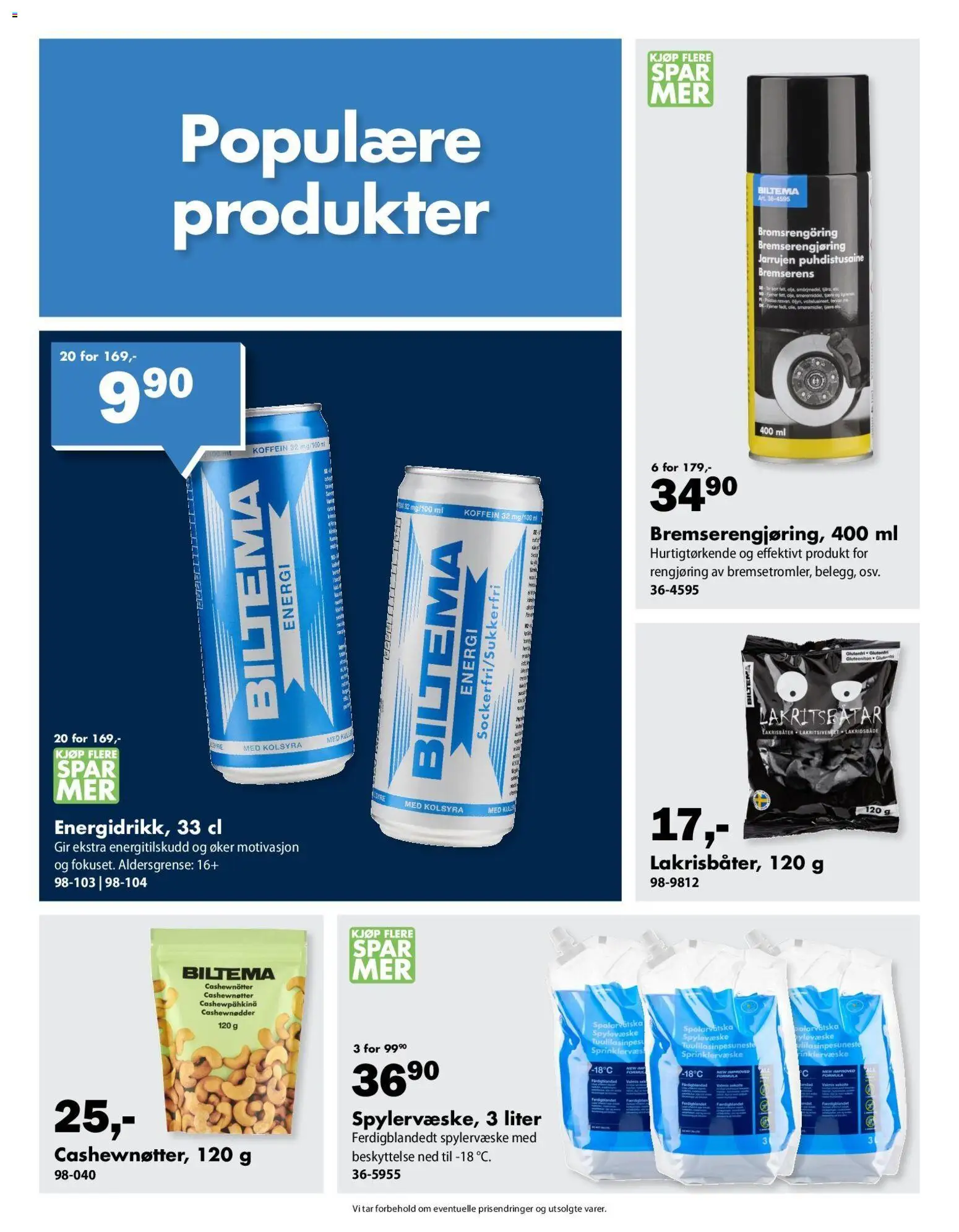 {H1} | Side: 5 | Produkter: Суміш дитяча, Cashewnøtter