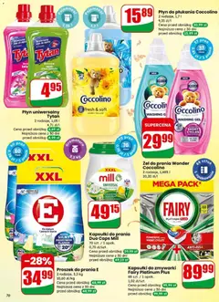 Pogląd oferty "Płyn do płukania Coccolino, 2 rodzaje, 1,7 l" - ważna od 31.12.2025 | Strona: 70 | Produkty: Fairy platinum, Zapach, Fairy, Proszek do prania