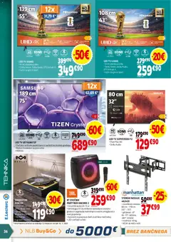 E.leclerc katalog akcije – veljaven od 28.01.2026 | Stran: 36 | Izdelki: Audio, Zvocnik, Usb, Led tv