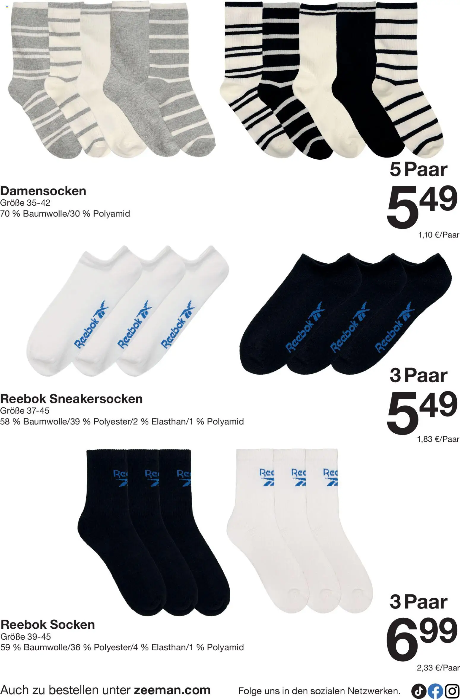 Zeeman Prospekt 	 – gültig ab 14.02.2026 | Seite: 18 | Produkte: Socken