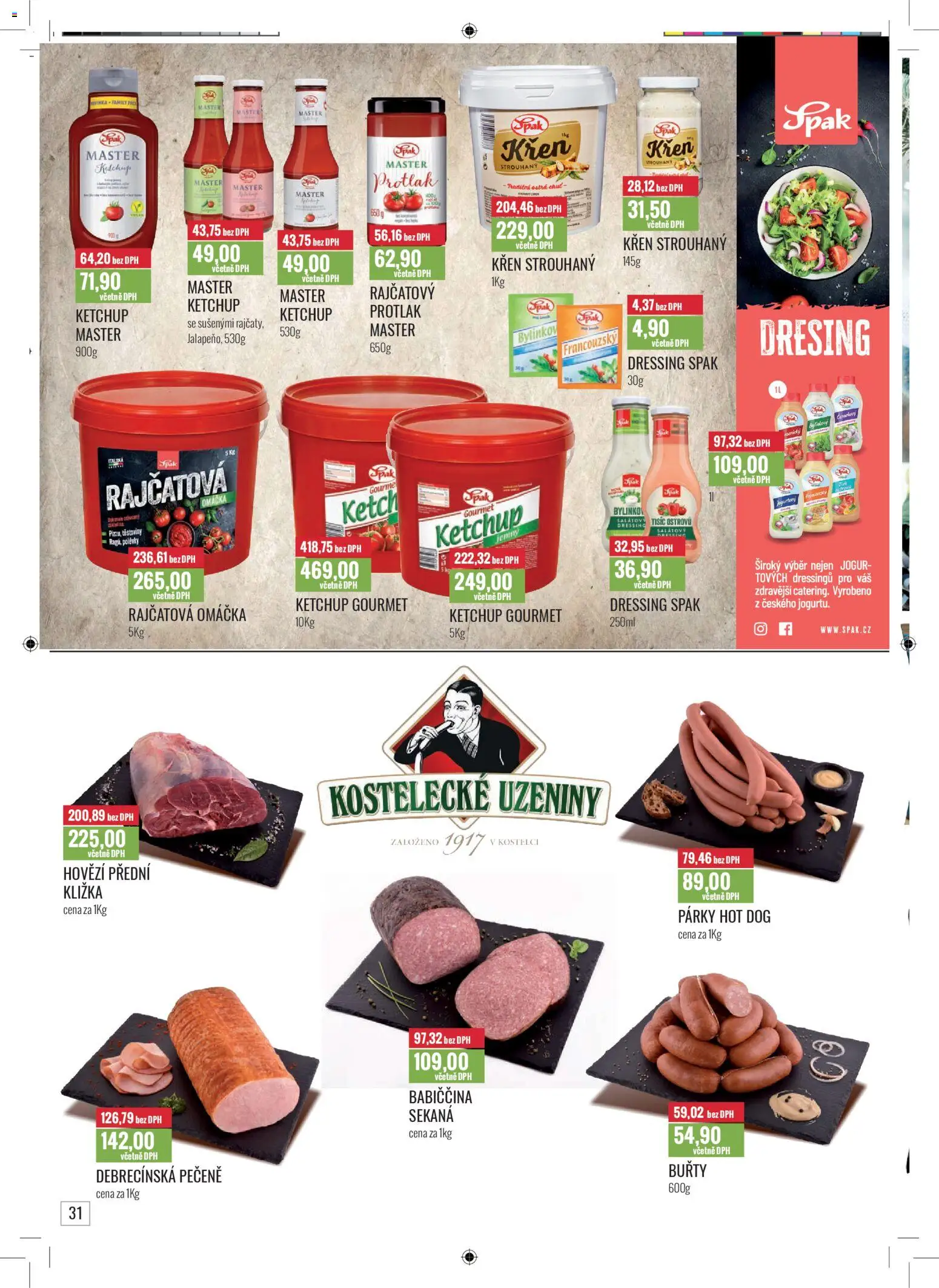 Ratio leták od 01.01.2026 | Strana: 32 | Produkty: Hovězí, Těstoviny, Hot dog, Sekaná