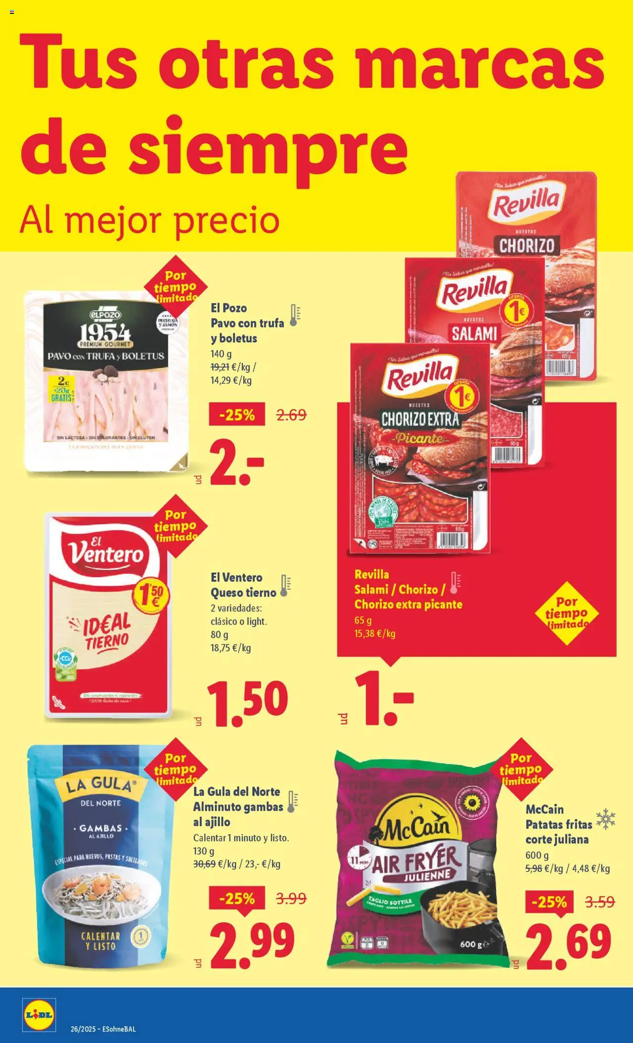 Lidl catálogo MAD │ válido desde el 23.06.2025 | Página: 26 | Productos: Queso, Jamón, Salami