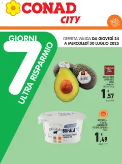 Anteprima del volantino Conad City Piemonte - Ultra Risparmio catalogo valido a partire dal 24.07.2025