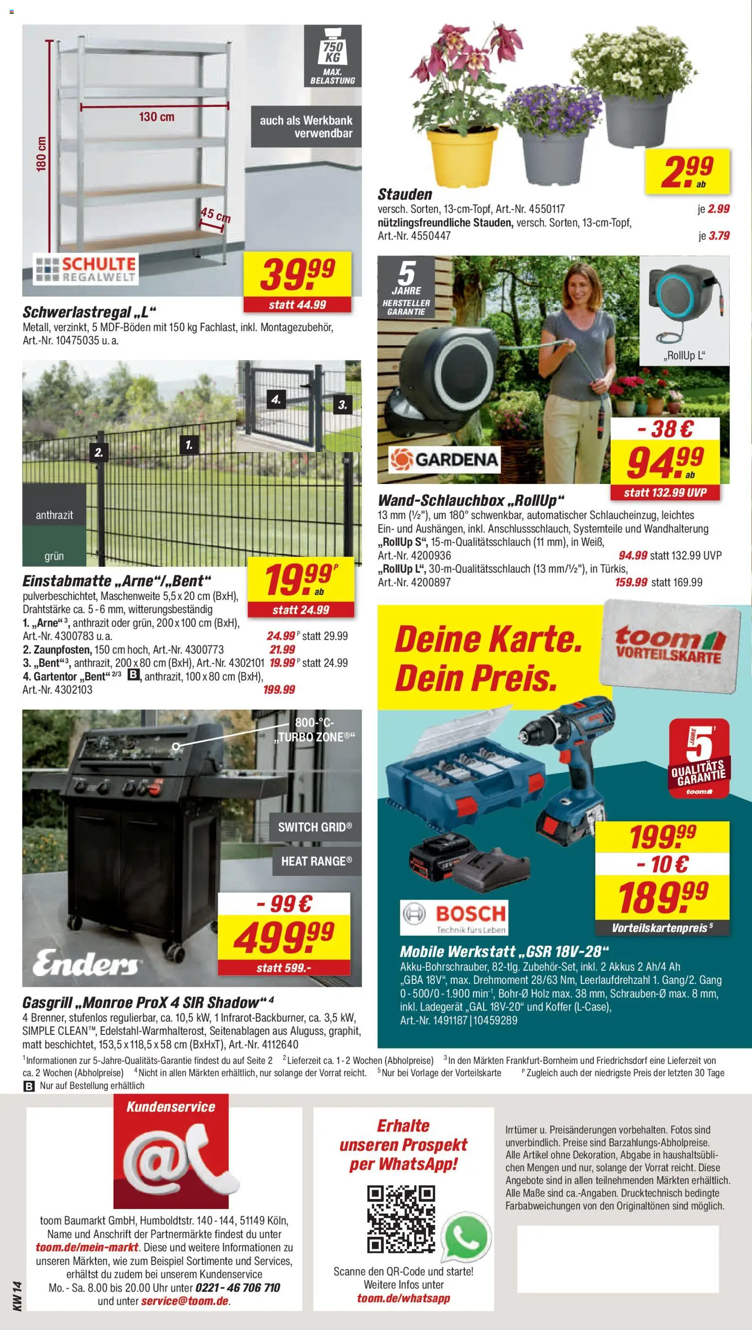 Toom Baumarkt Prospekt 	 – gültig ab 28.03.2026 | Seite: 28 | Produkte: Bosch, Schwerlastregal, Koffer, Ladegerät