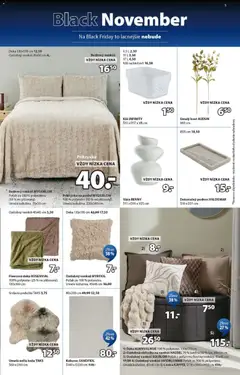 JYSK leták platný od 10.11.2025 | Strana: 5 | Produkty: Posteľ, Vankúš, Koberec, Kôš na bielizeň