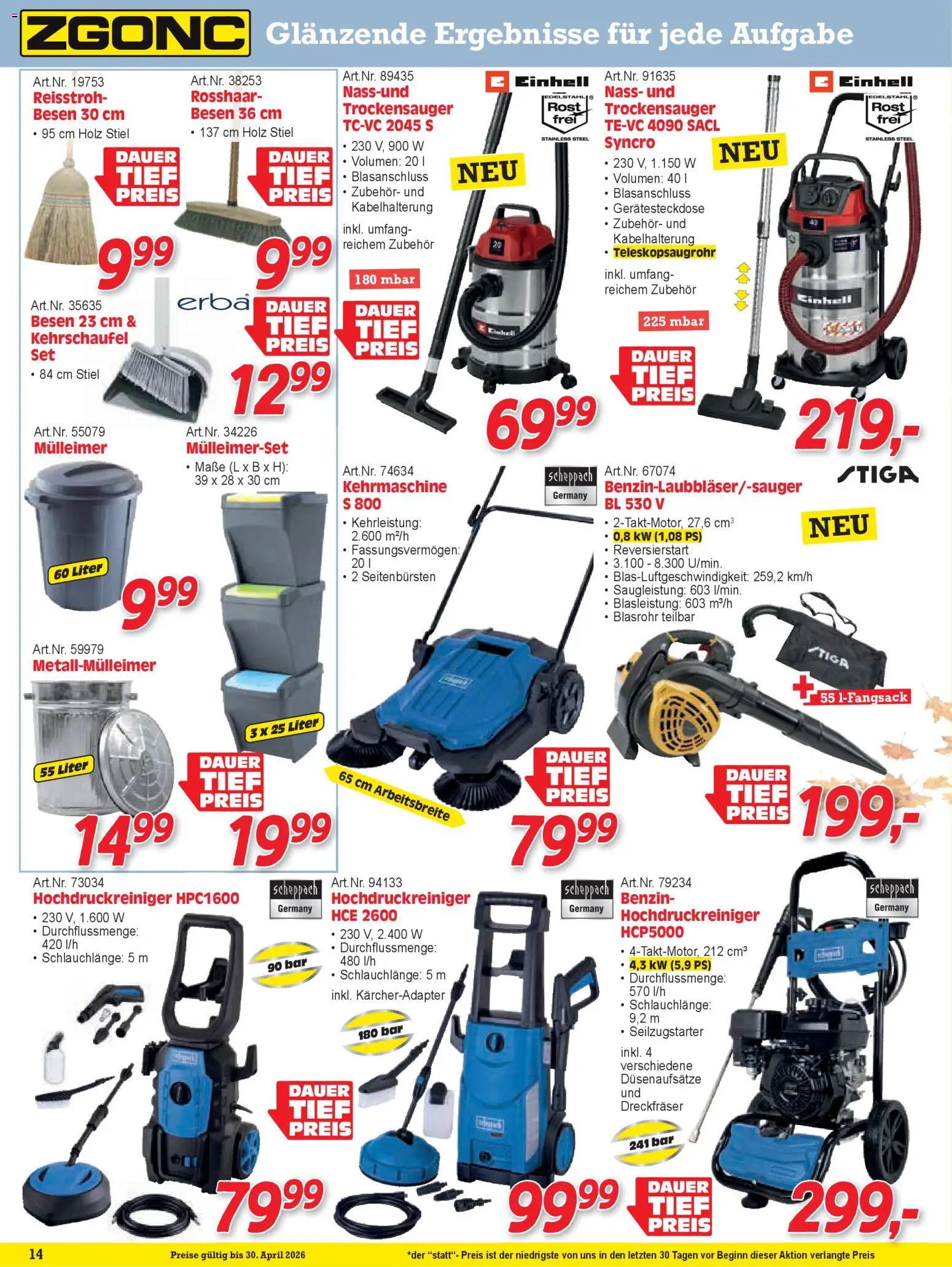 Zgonc Flugblatt April II 2026 gültig ab 14.04.2026 | Seite: 14