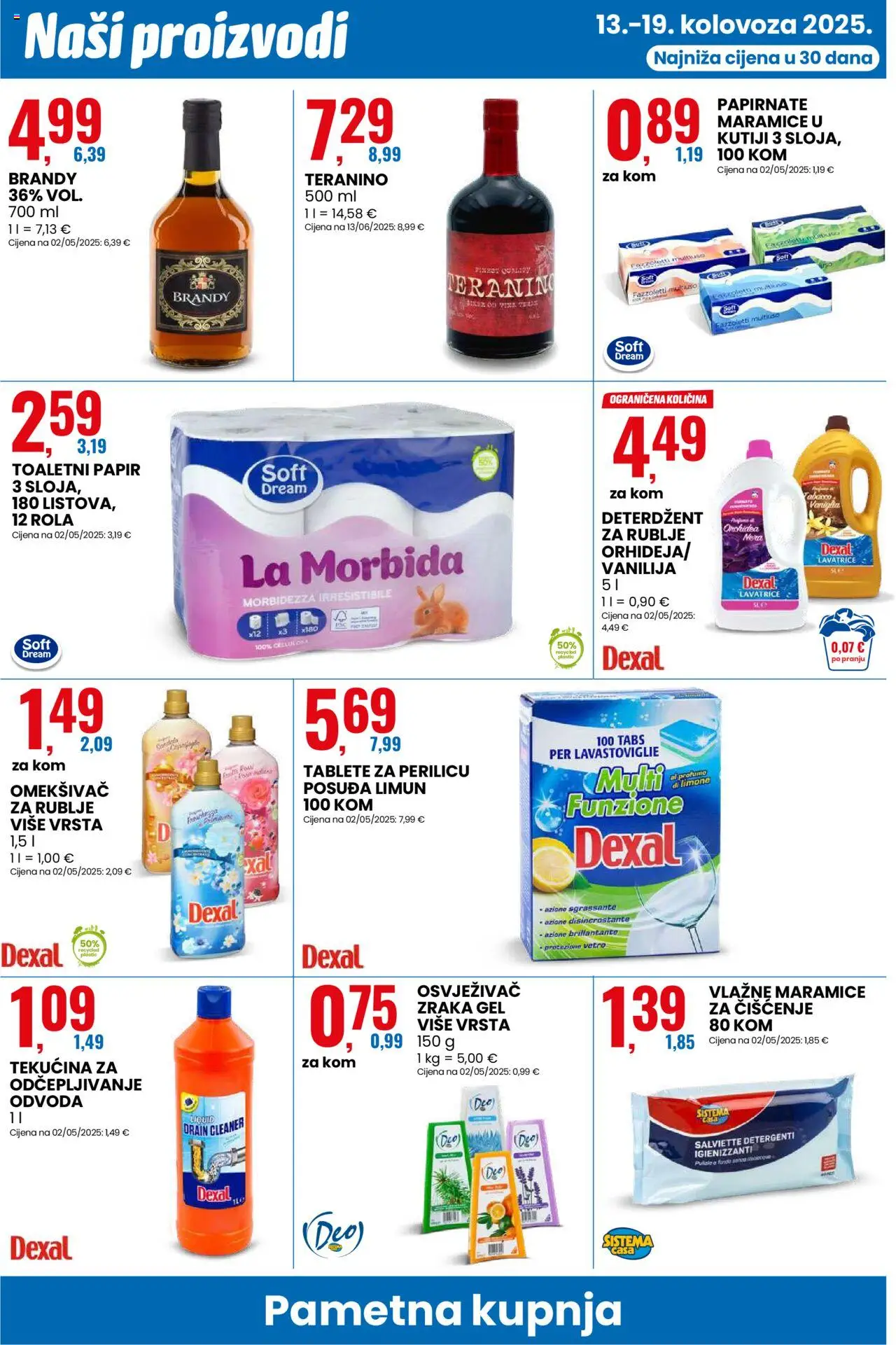 Eurospin katalog | vrijedi od 13.08.2025 | Stranica: 12 | Proizvodi: Orhideja, Vlažne maramice, Omekšivač, Limun