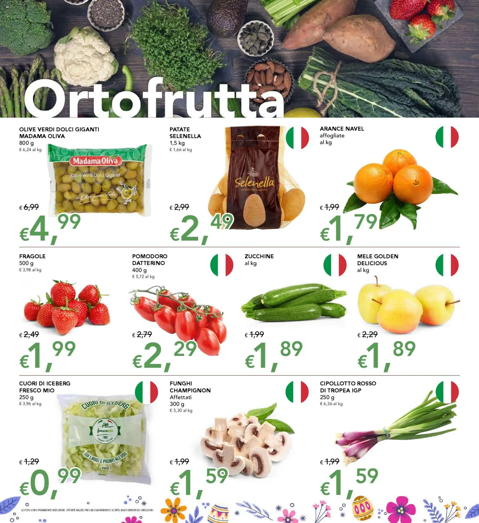 Volantino Migross del 26.03.2026 | Pagina: 2 | Prodotti: Mele, Pomodoro, Funghi, Zucchine