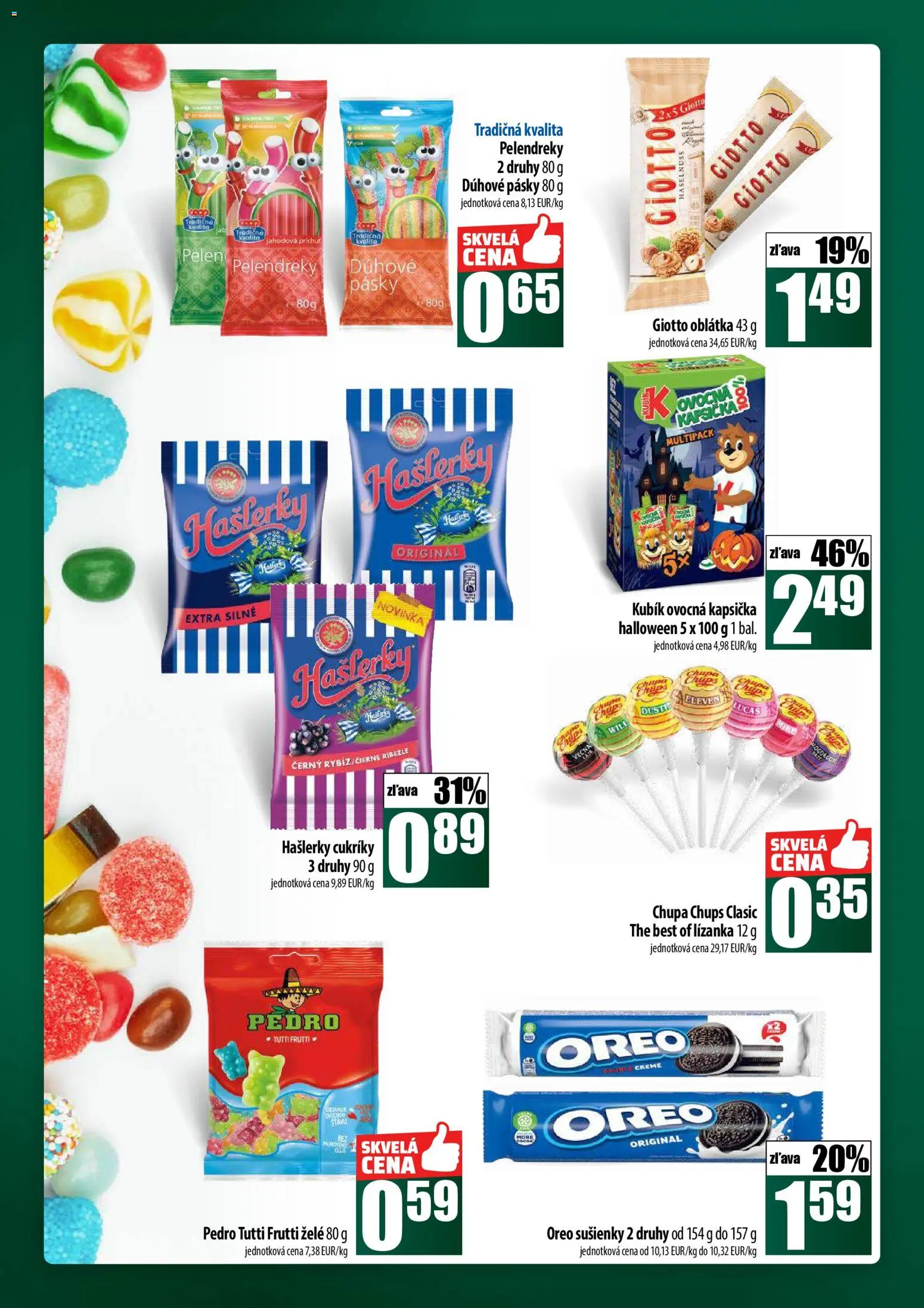Nové COOP Jednota akcie – leták je platný od 23.10.2025 | Strana: 42 | Produkty: Ríbezle, Cukríky