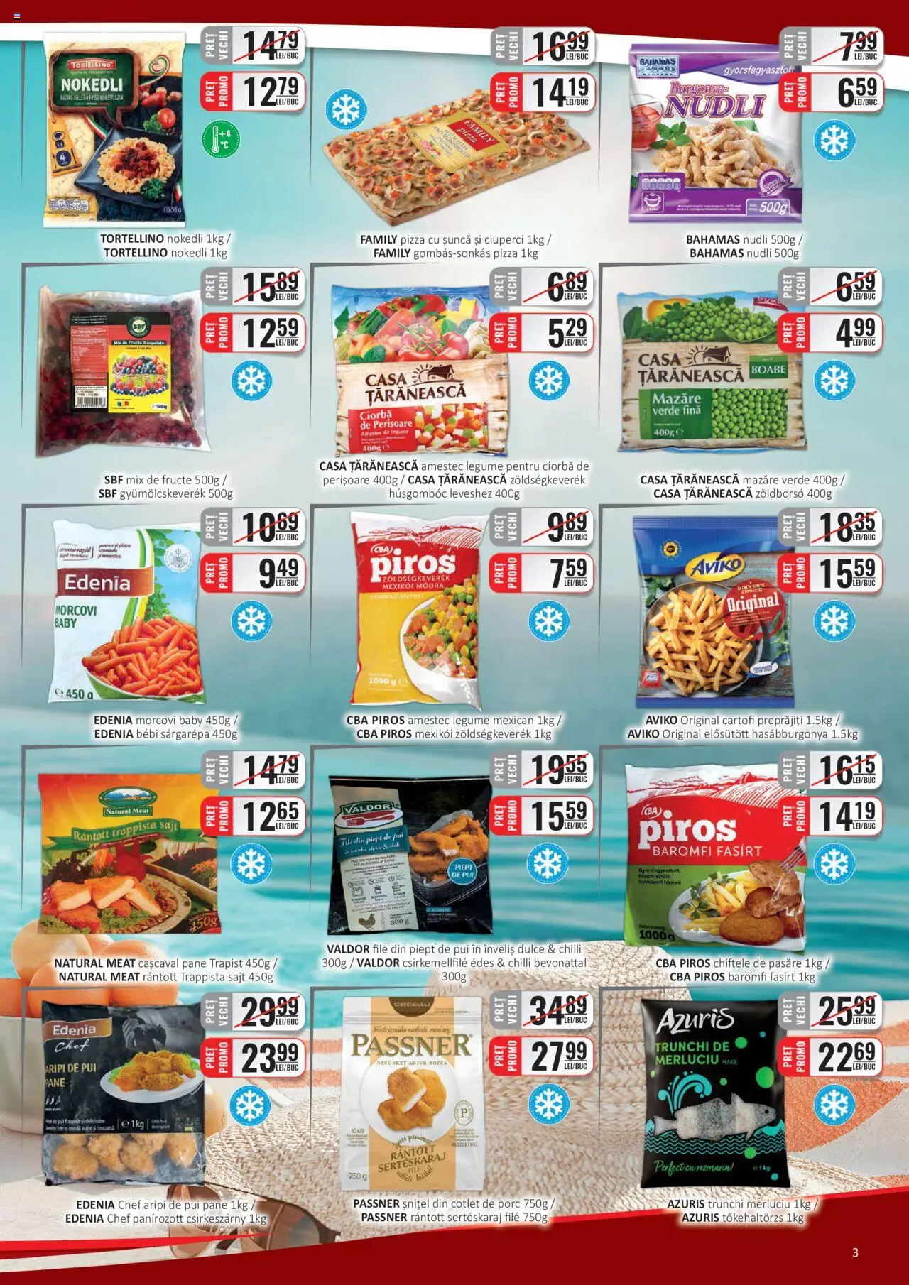 CBA catalog - C+C – valabil de la 01.08.2025 | Pagină: 3 | Produse: Chilli, Cașcaval, Pizza, Chiftele