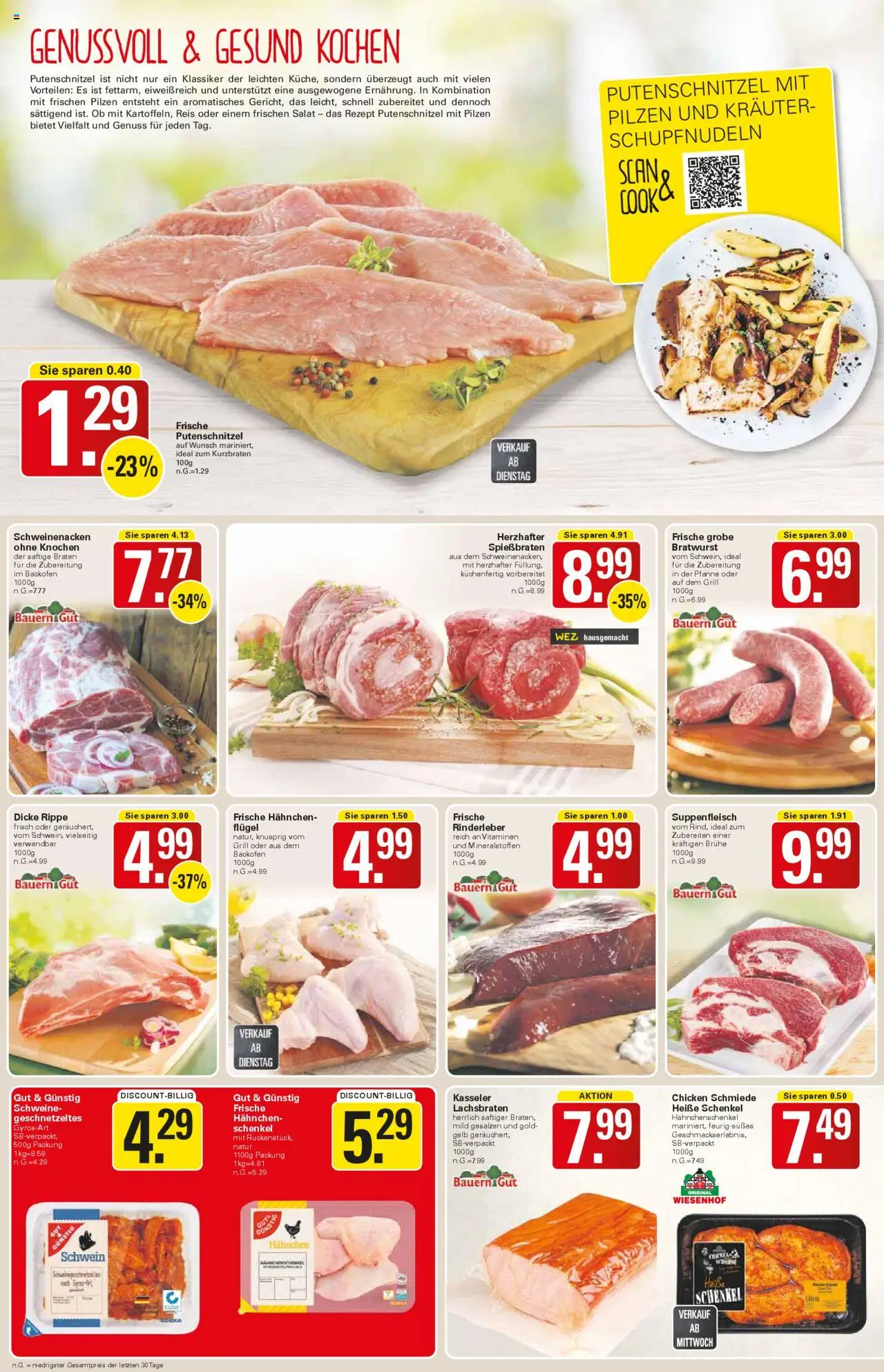 WEZ Prospekt – gültig ab 15.09.2025 | Seite: 4 | Produkte: Hahnchen, Hahnchenschenkel, Suppenfleisch, Reis