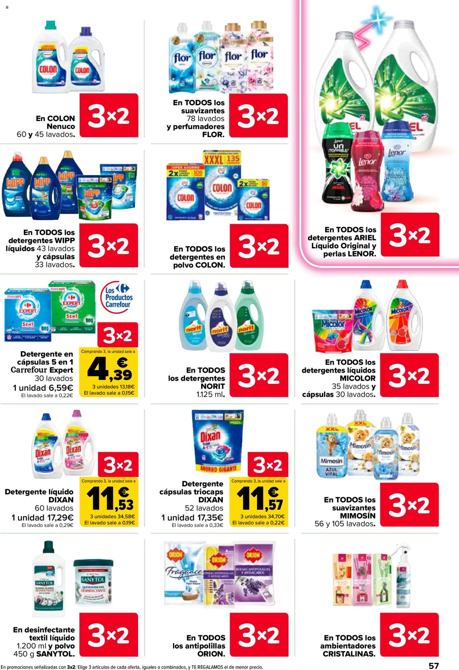 Carrefour folleto │ válido desde el 07.04.2026 | Página: 61 | Productos: Polvo, Detergente, Detergente líquido