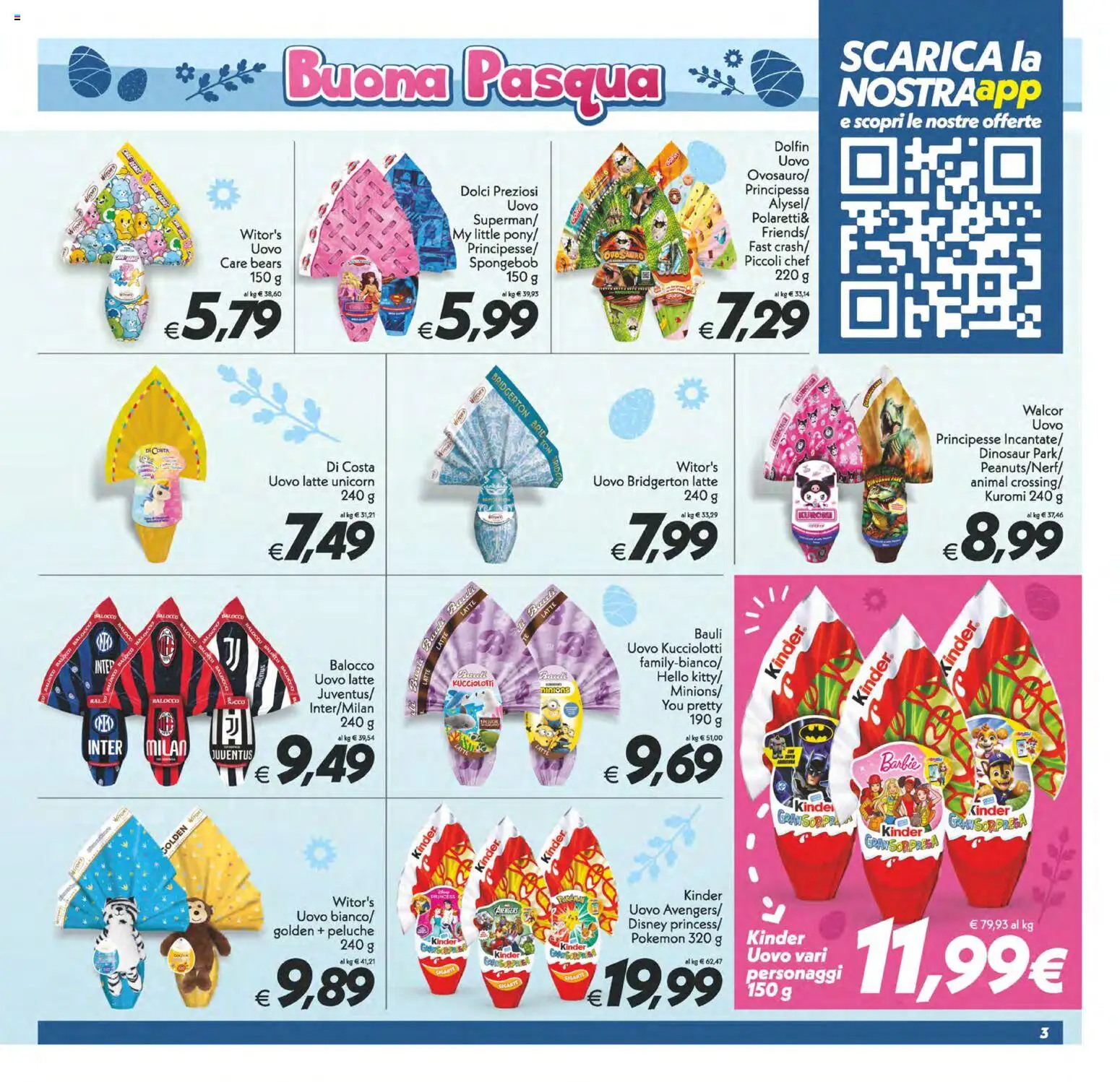 Volantino SuperConveniente del 27.03.2026 | Pagina: 3 | Prodotti: Peluche, Latte