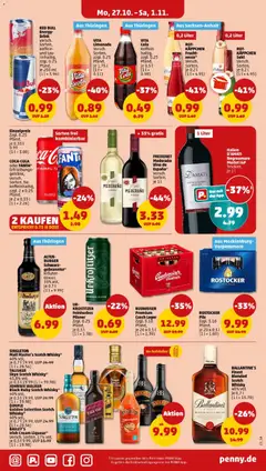 Penny - Mecklenburg-Vorpommern ab 27.10.2025 gültig | Seite: 23 | Produkte: Pils, Limonade, Vita cola, Baileys